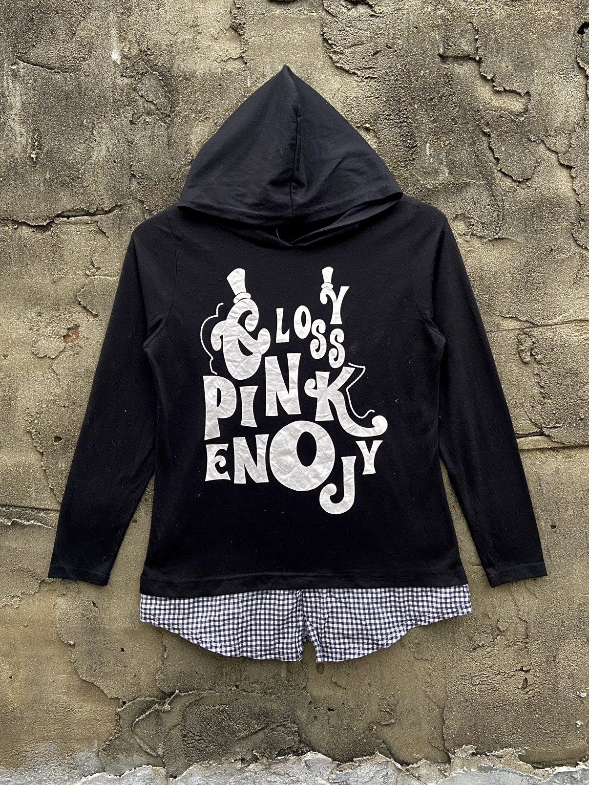 Hysteric Glamour × If Six Was Nine × Japanese Brand 2000s ipsse tag cut closet pink enjoy long sleeve hoodie Size M / US 6-8 / IT 42-44 - 1 Thumbnail