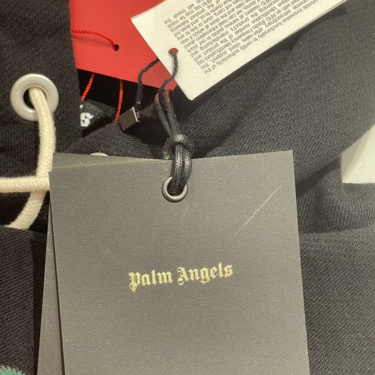 Palm Angels Palm Angels Orange Script Logo Popover Hoodie Blacm Size US L / EU 52-54 / 3 - 6 Thumbnail