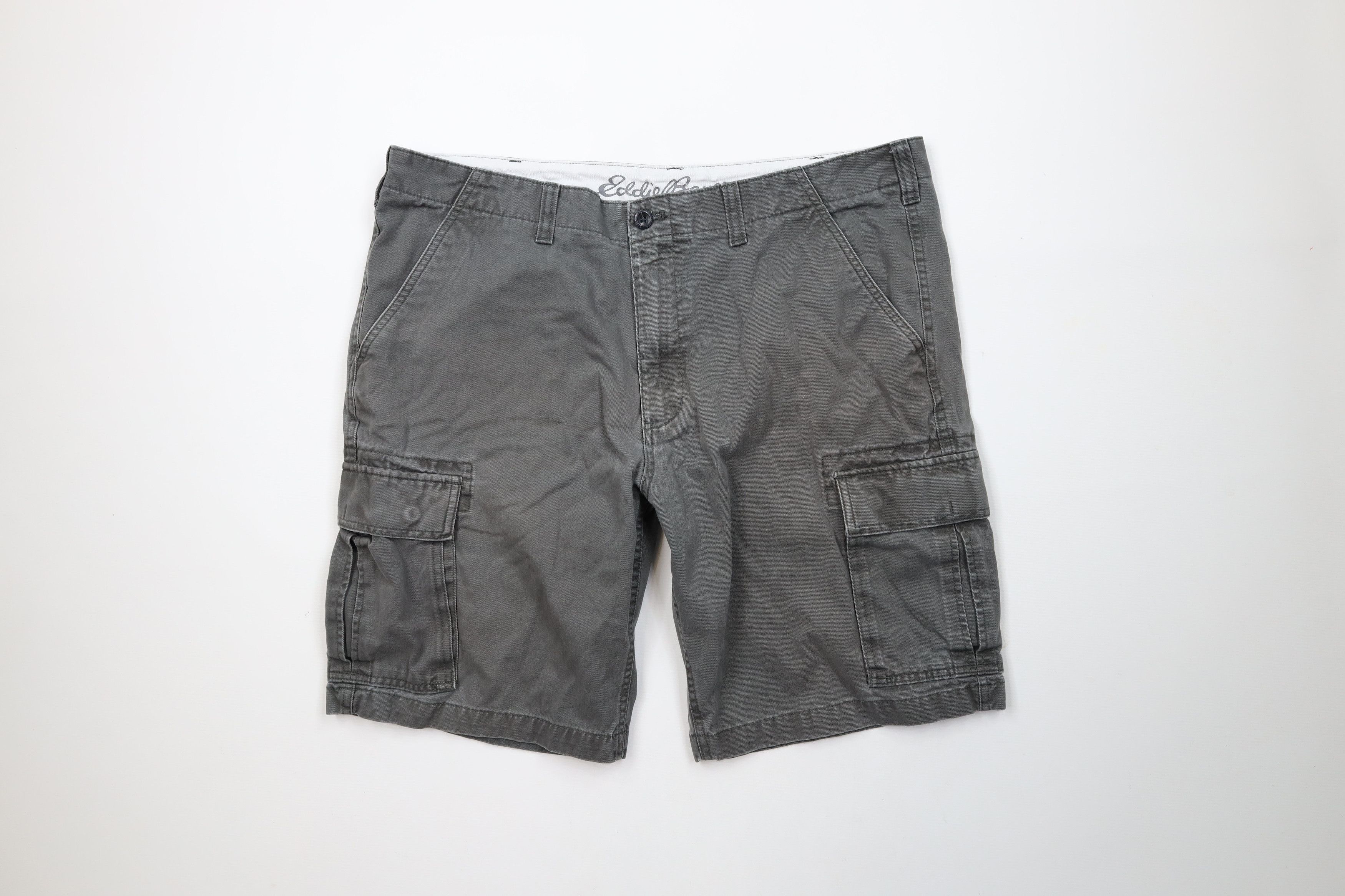 Eddie Bauer × Vintage Vintage Eddie Bauer Heavyweight Pigment Dye Cargo Shorts Size US 40 / EU 56 - 1 Thumbnail