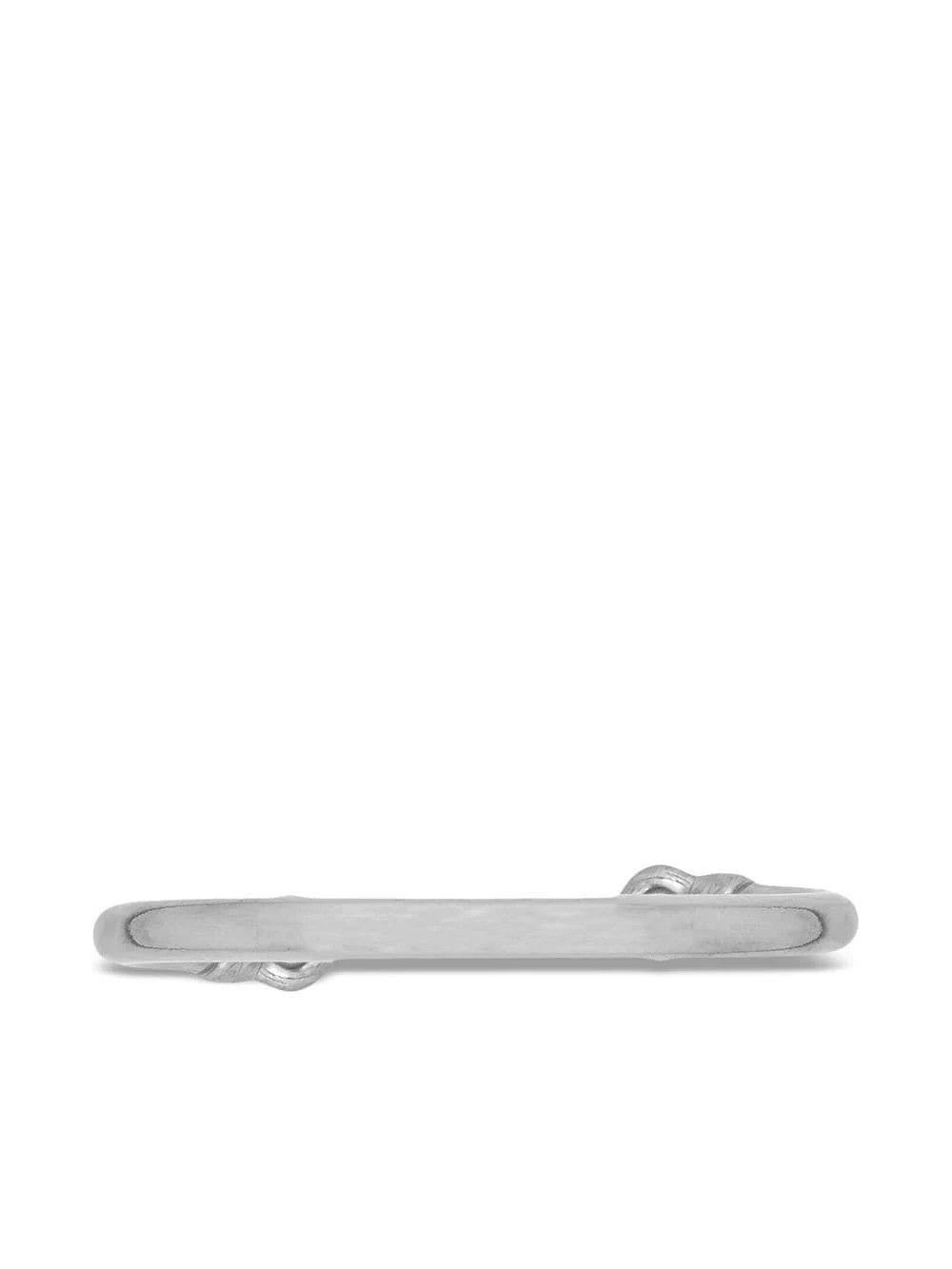 Saint Laurent Paris o1b1hav111124 Size: L / Sailor Knot Cuff Bracelet in Silver Size ONE SIZE - 2 Thumbnail