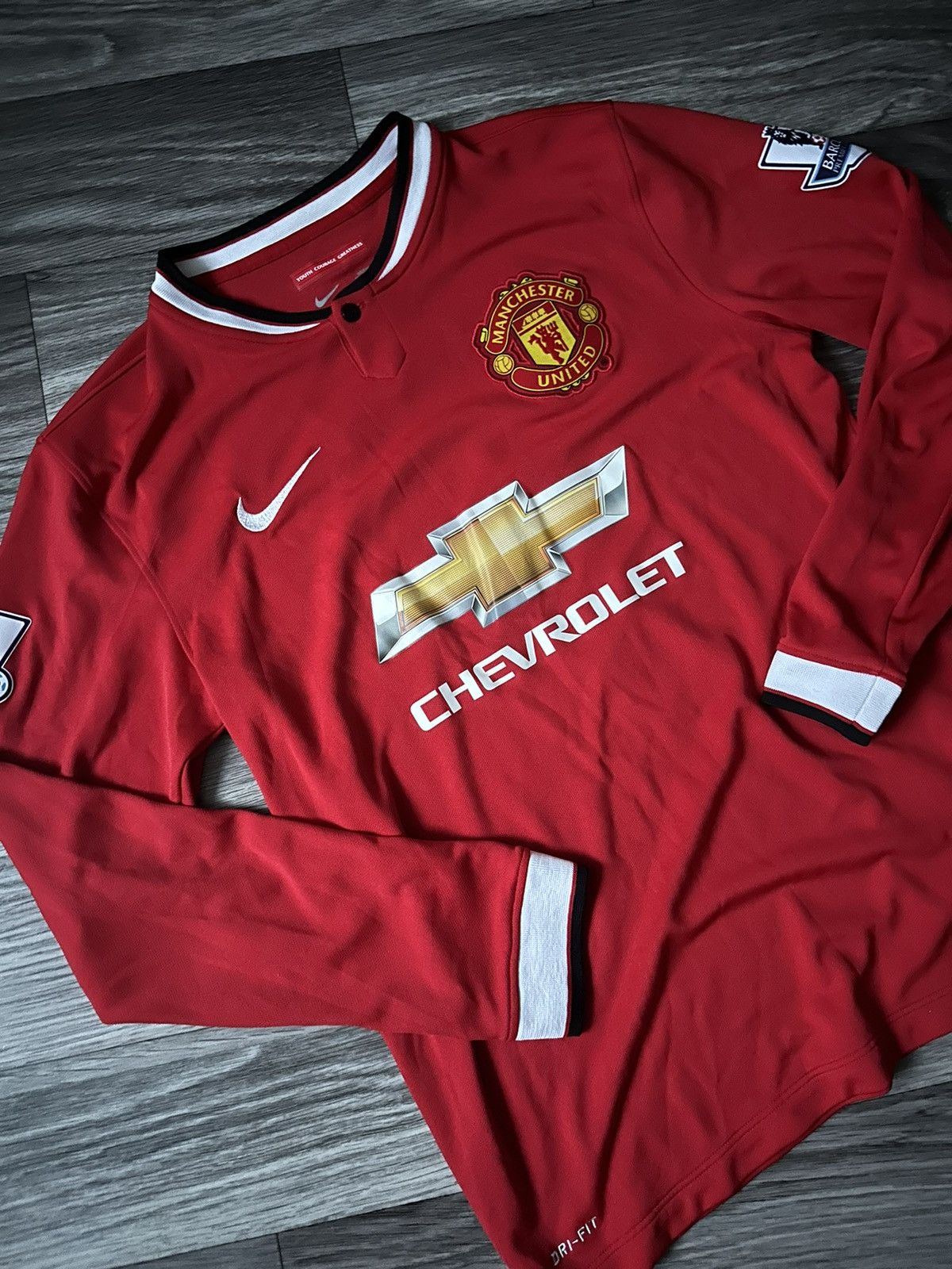 Nike Nike Manchester United Di Maria 2014-2015 Home Longsleeve Size US M / EU 48-50 / 2 - 4 Thumbnail