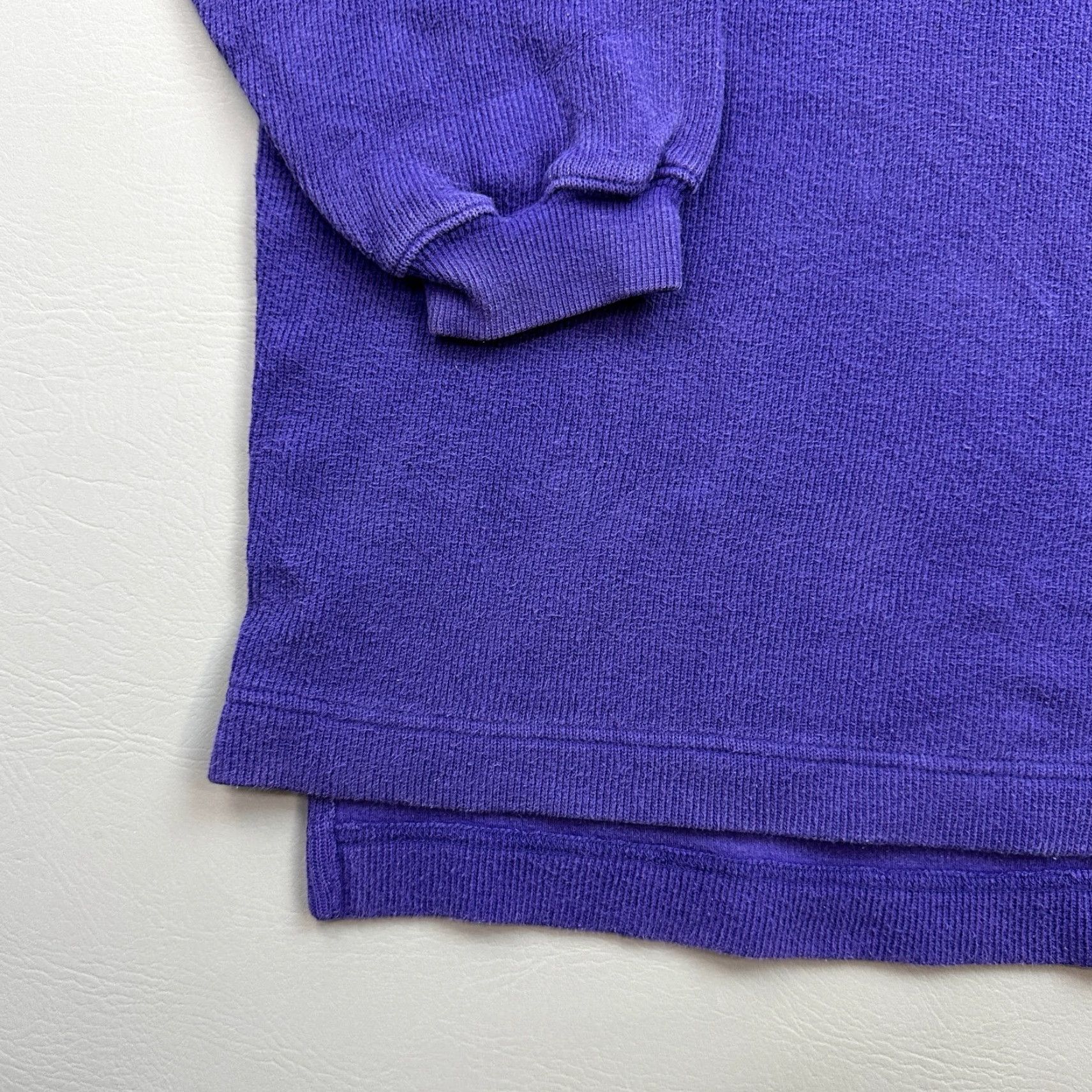 Abercrombie & Fitch VINTAGE Abercrombie & Fitch Pullover Mens Large Purple Mock Neck Sport Jersey Shirt Size US L / EU 52-54 / 3 - 3 Thumbnail