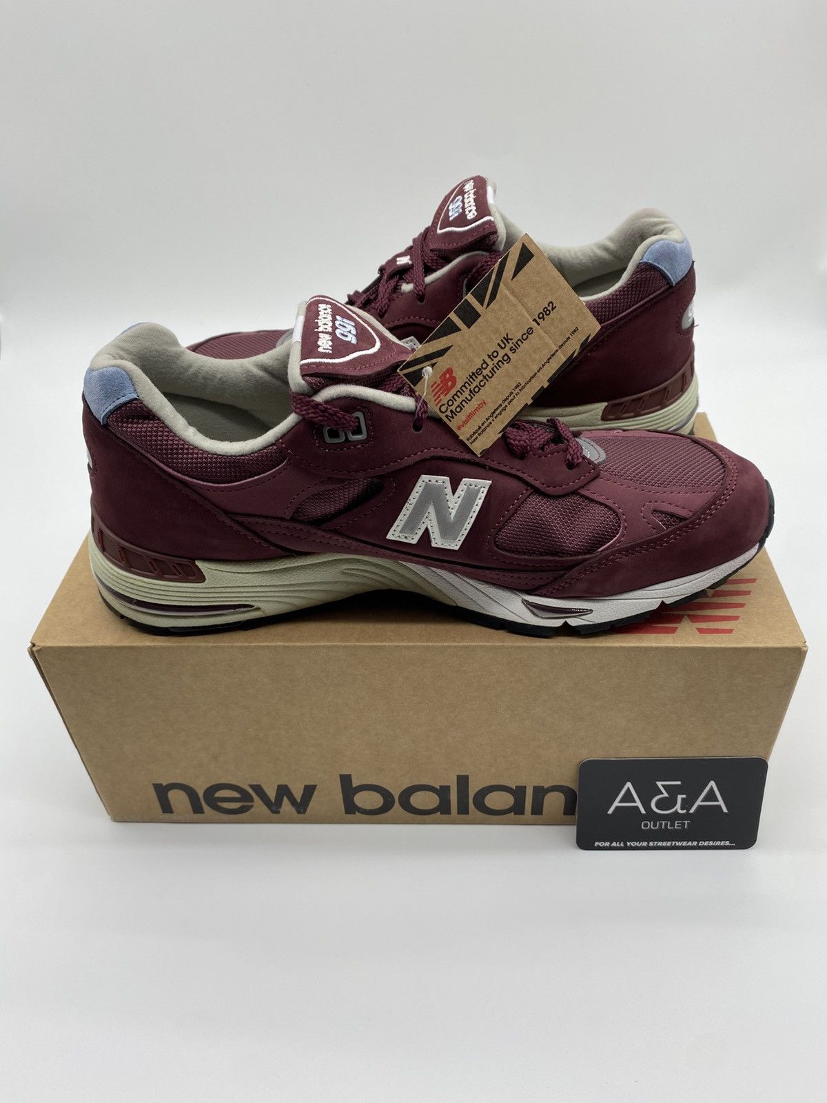 New Balance New Balance 991 Made In England 'Burgundy' US 10 Size US 10 / IT 40 - 2 Thumbnail