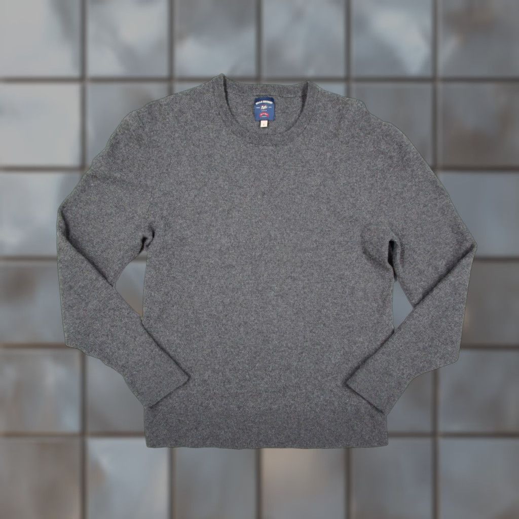 Bills Khakis Bills Khakis Sweater Mens Large Gray Merino Wool Crewneck Pullover Knit Solid USA Made Mens Size US L / EU 52-54 / 3 - 1 Thumbnail