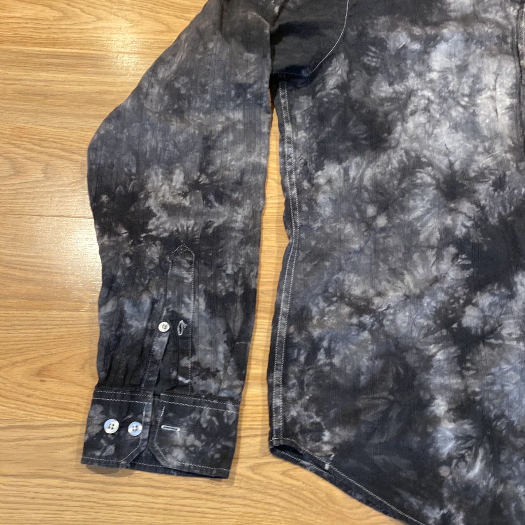 Affliction VINTAGE Helix Affliction Style Goth Punk Emo Shirt Men XL Black Graphic Print Long Sleeve Button-Up Mens XL Size US XL / EU 56 / 4 - 6 Thumbnail