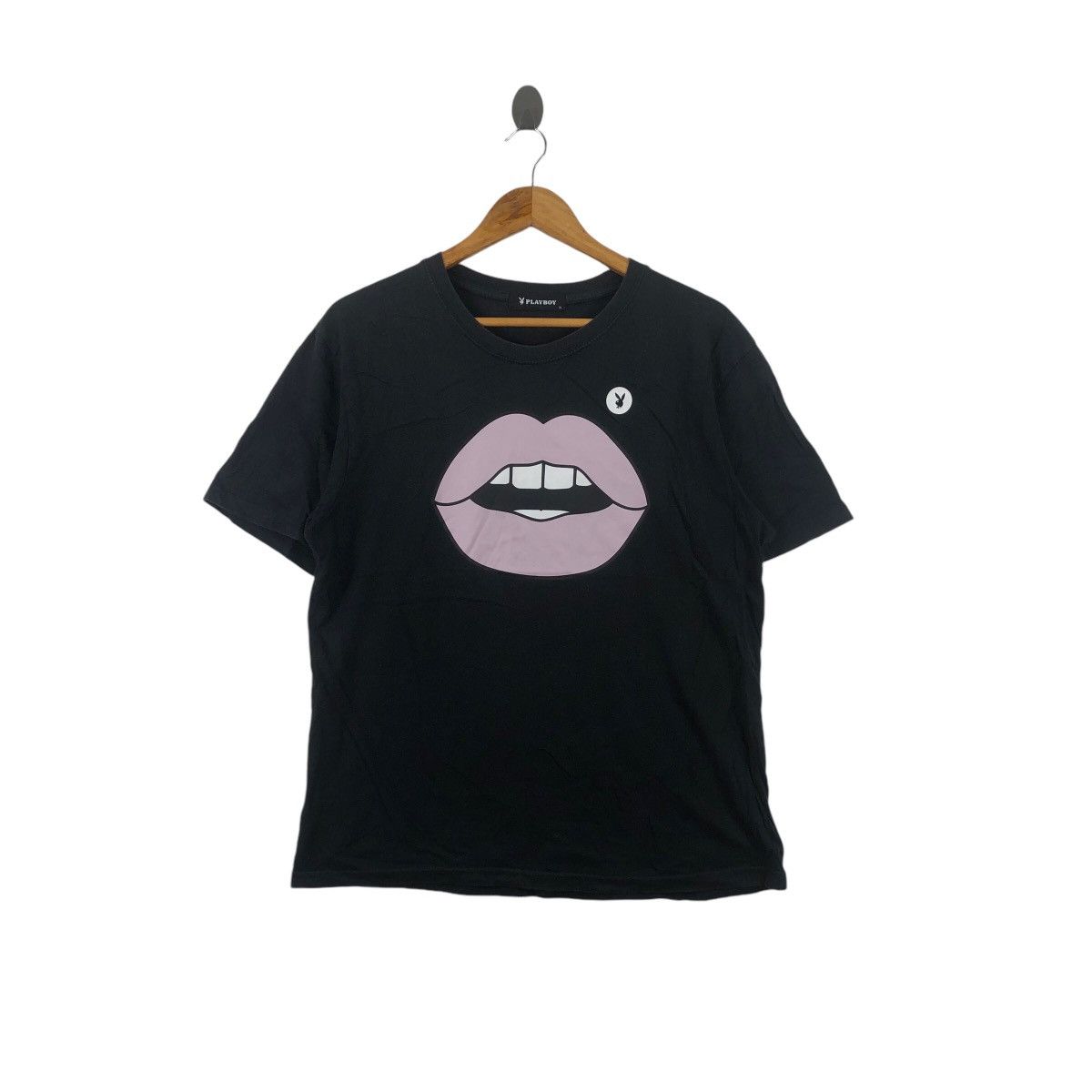 Playboy Vintage PLAYBOY LIPS COLLECTION Vampire Tee Shirt Top Size US XL / EU 56 / 4 - 1 Thumbnail
