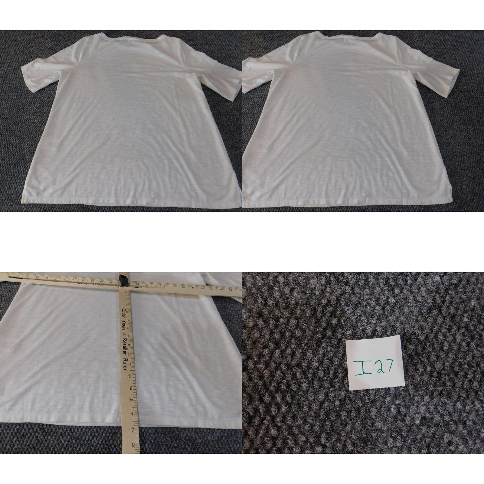 Jones New York Jones New York Blouse Shirt Women Large White Signature Pullover Crew Neck Polyester Rayon Stretch Casual Classic Size L / US 10 / IT 46 - 8 Thumbnail