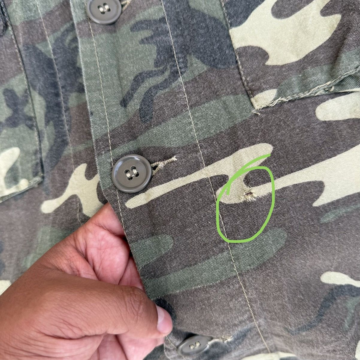 Other Vintage 80s Texsport Hunting Camo Canvas Button Down Shirt Size US XL / EU 56 / 4 - 6 Thumbnail