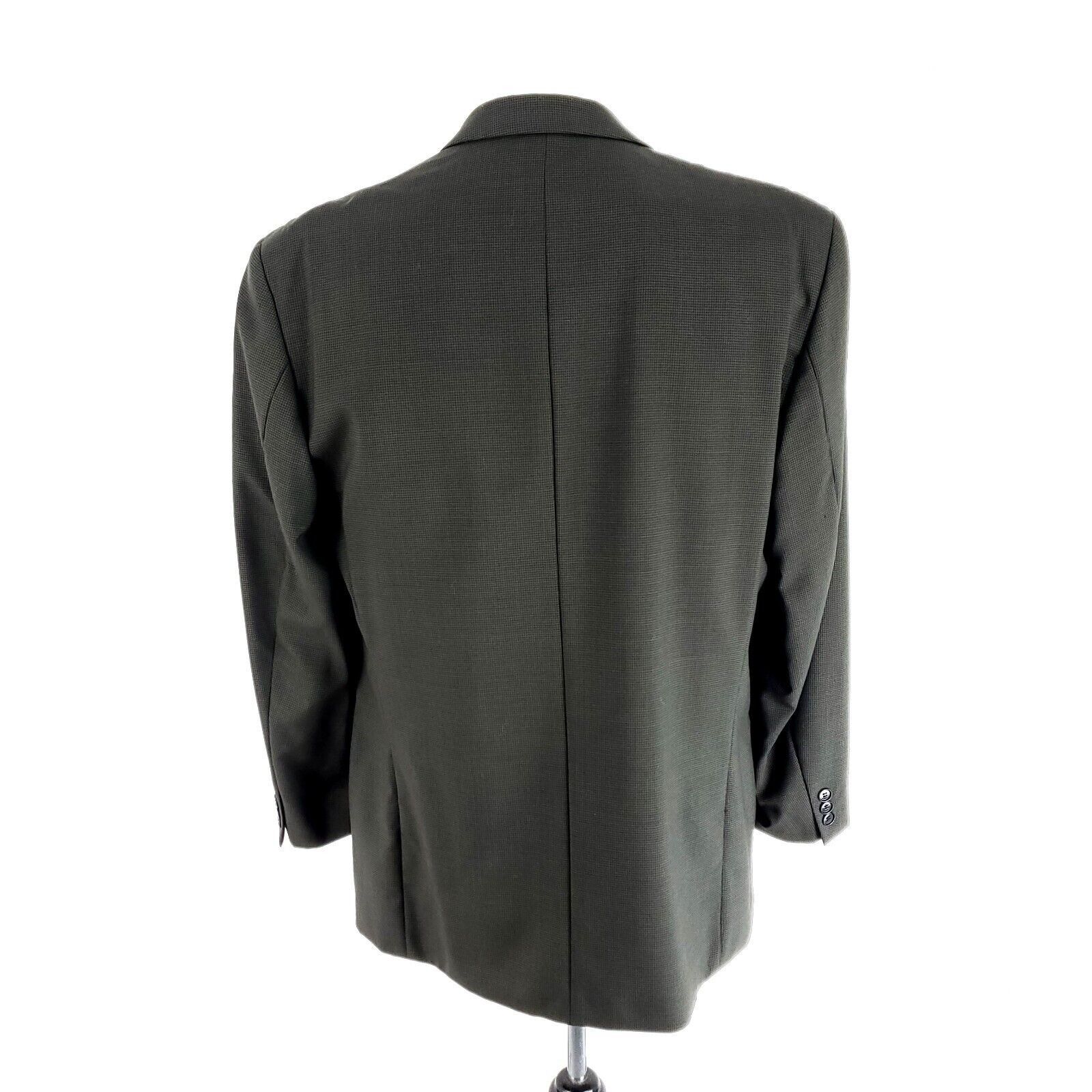 Lord & Taylor Lord & Taylor Wool Double Breasted Peak Lapel Blazer 40R Gre Size 40R - 5 Thumbnail