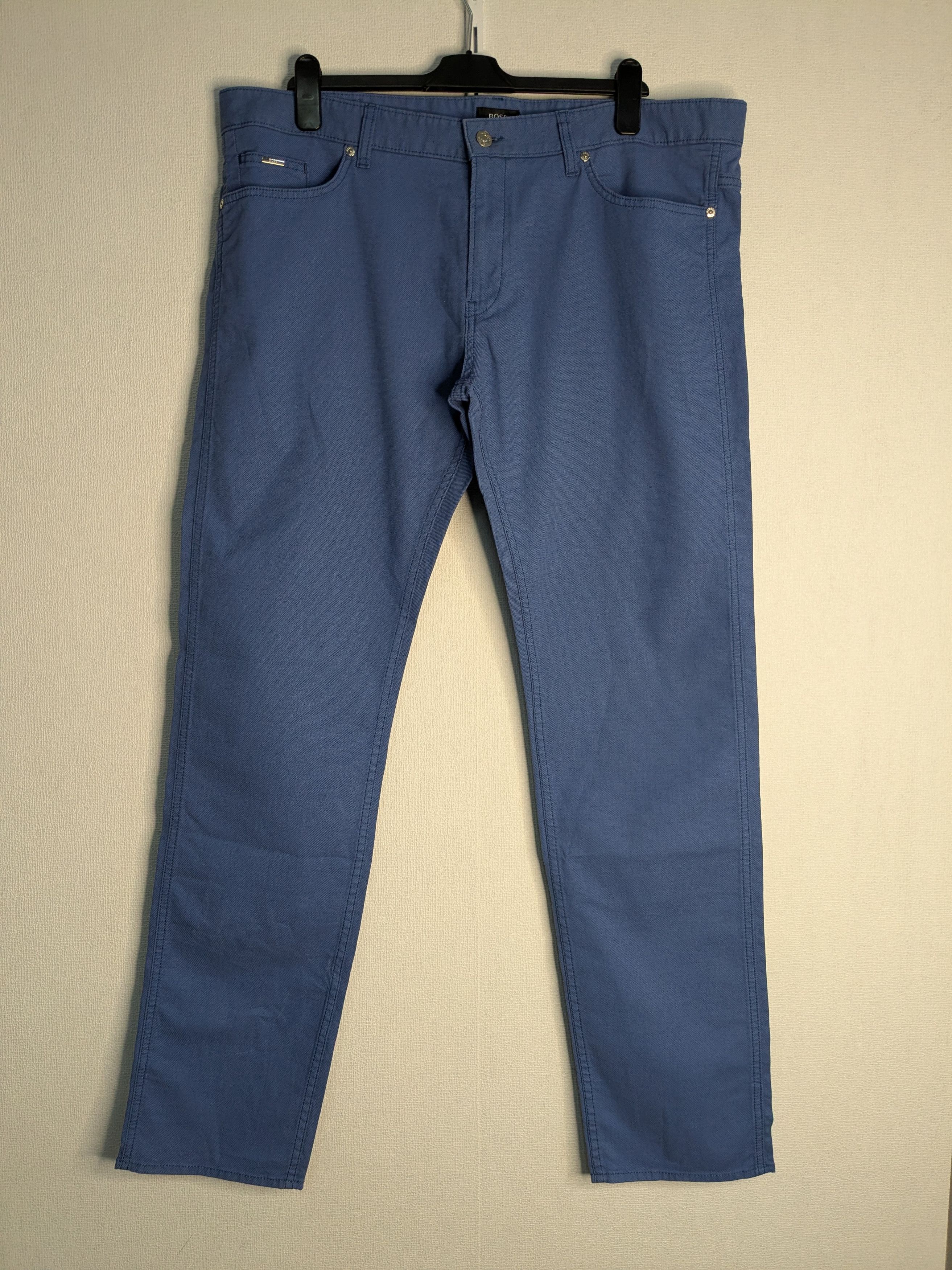 Hugo Boss Hugo Boss Slim Fit Stretch Pants – Blue, Size 40/34 Size US 40 / EU 56 - 13 Thumbnail