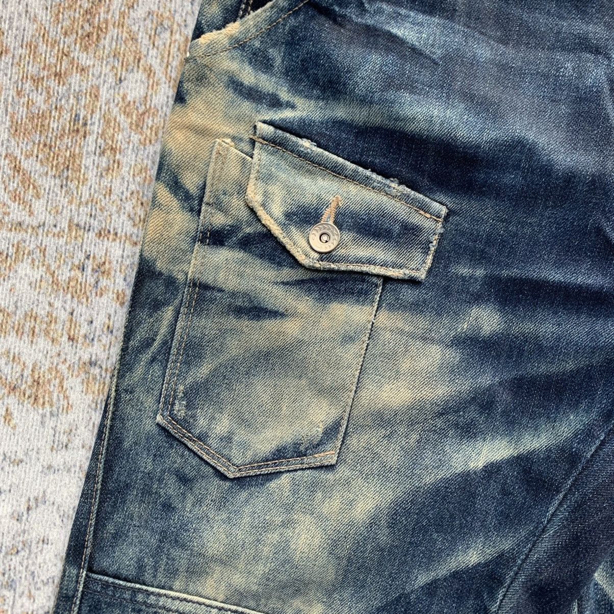 Japanese Brand 2000s Japanese Brand Pinball Mud Wash Multipocket Jeans Size US 34 / EU 50 - 4 Thumbnail