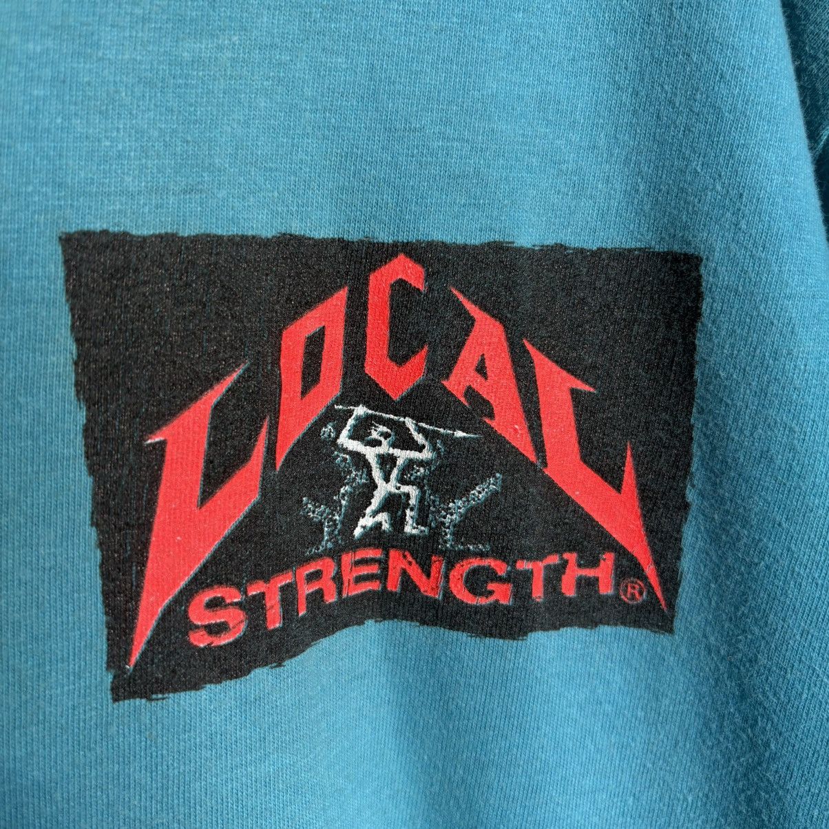 Vintage Vintage 90s Dread Lion Local Strength Graphic T-Shirt Size US XL / EU 56 / 4 - 4 Thumbnail
