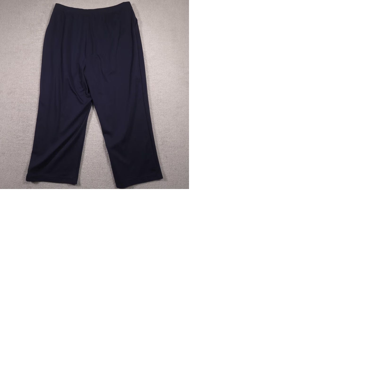 Vintage VINTAGE Woman Within Sweatpants Womens 26W Navy Blue Jersey Wide-Leg Pull On Stretch Size 4XL / US 24-26 - 9 Thumbnail