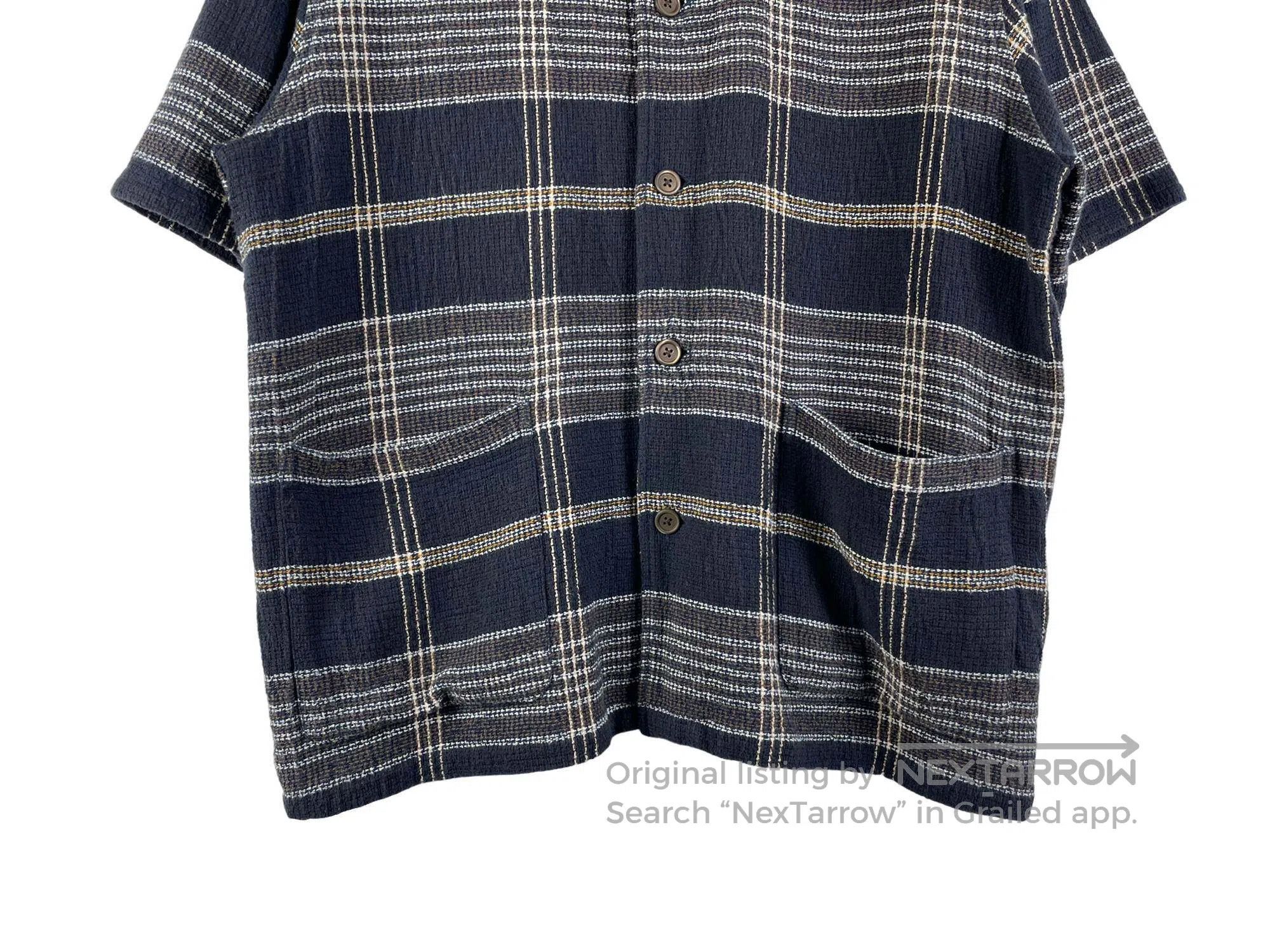 Our Legacy Our Legacy Plaid Knit Short Sleeve Shirt Size US M / EU 48-50 / 2 - 4 Thumbnail