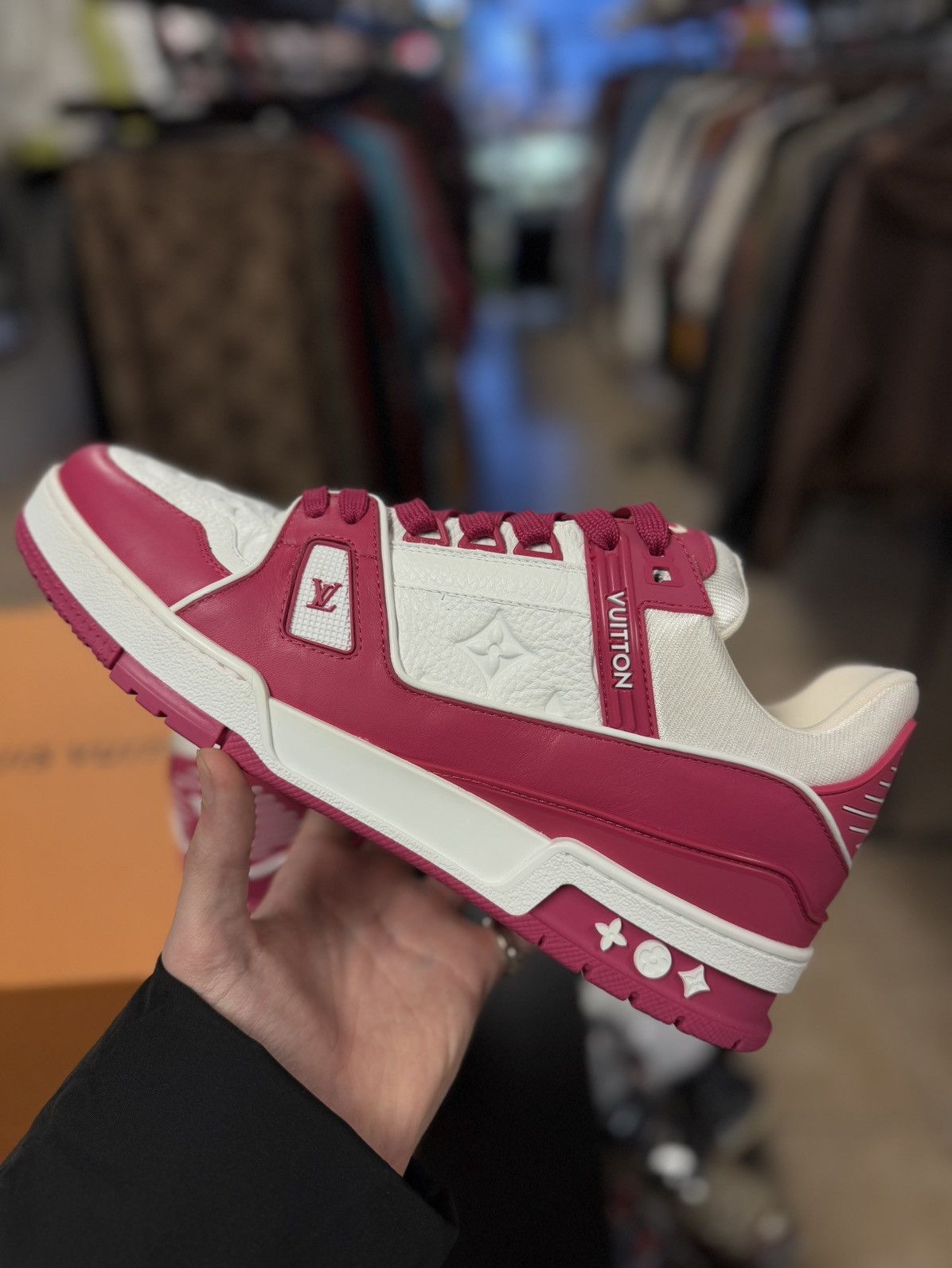 Louis Vuitton Louis Vuitton Low Top Pink Trainers Size 9LV/10US (NEW) Size US 10 / EU 43 - 5 Thumbnail