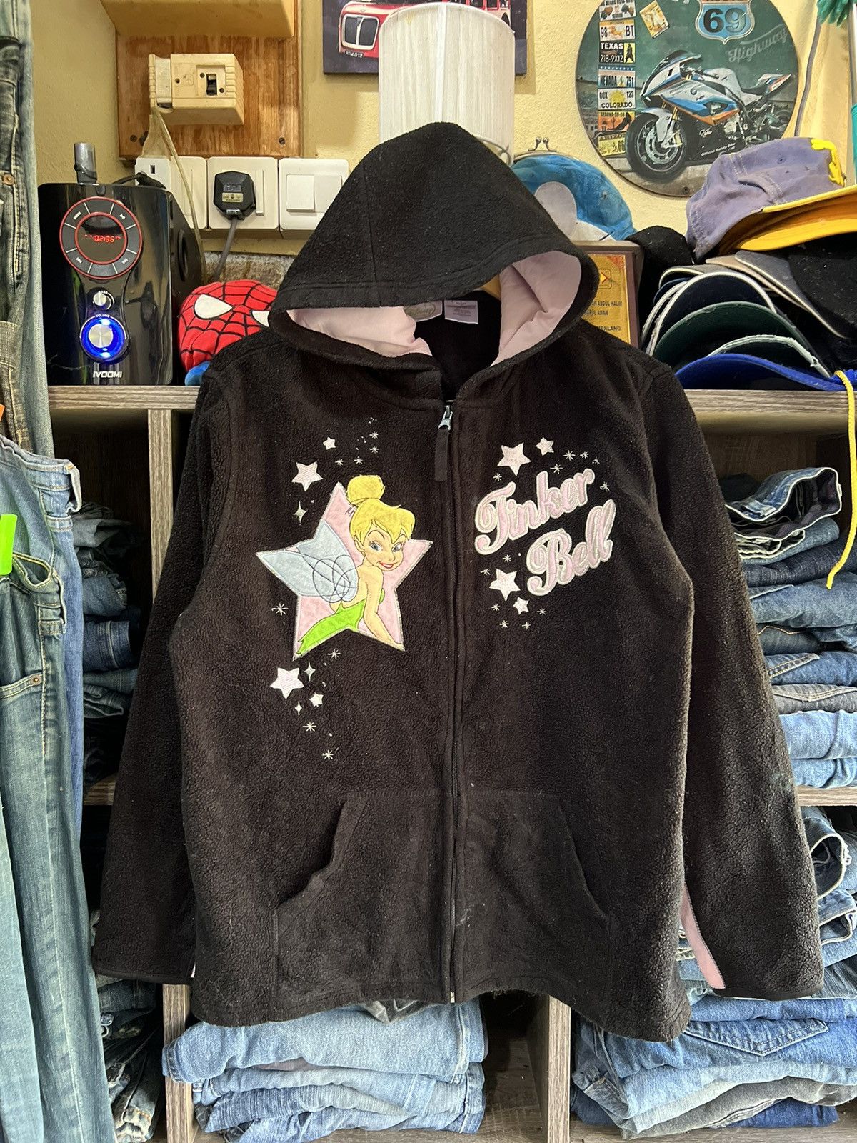 Cartoon Network 🔥Disney Fairies Tinker Bell Fleece Zipper Jacket Size US M / EU 48-50 / 2 - 1 Thumbnail