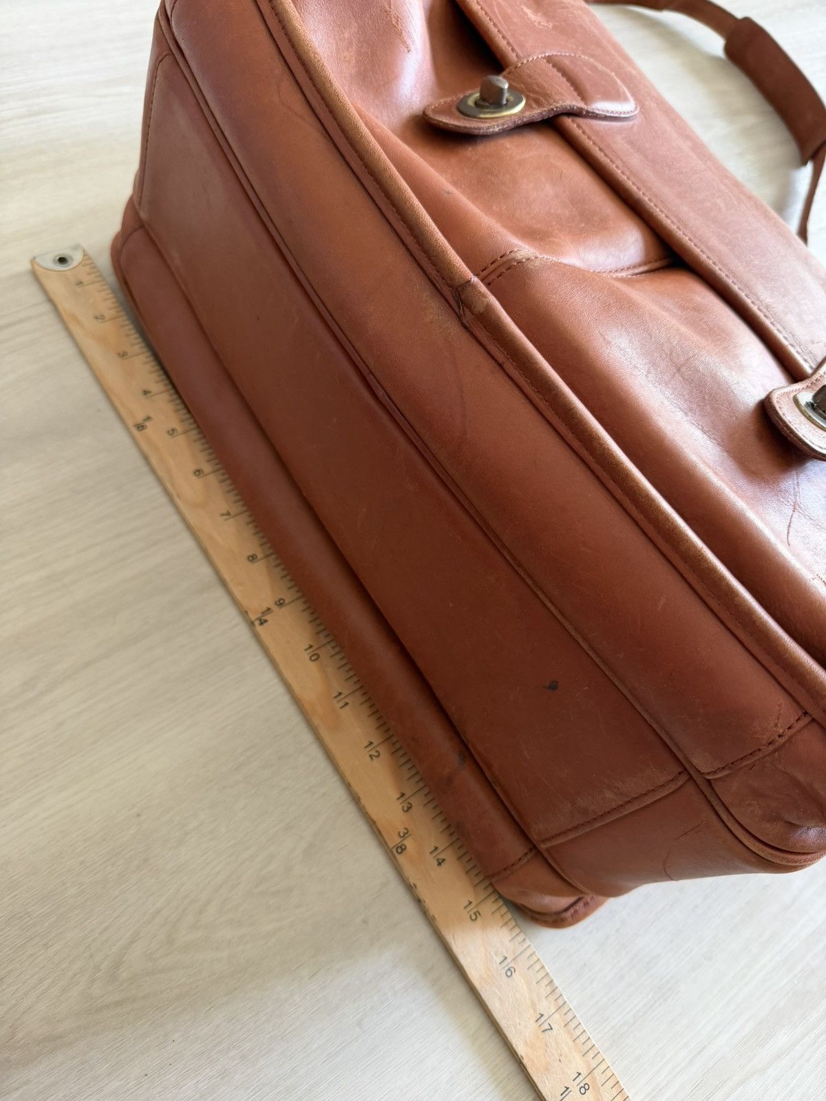 Coach Vintage Coach 5279 Brown Leather Messenger Bag Leather Size ONE SIZE - 9 Thumbnail