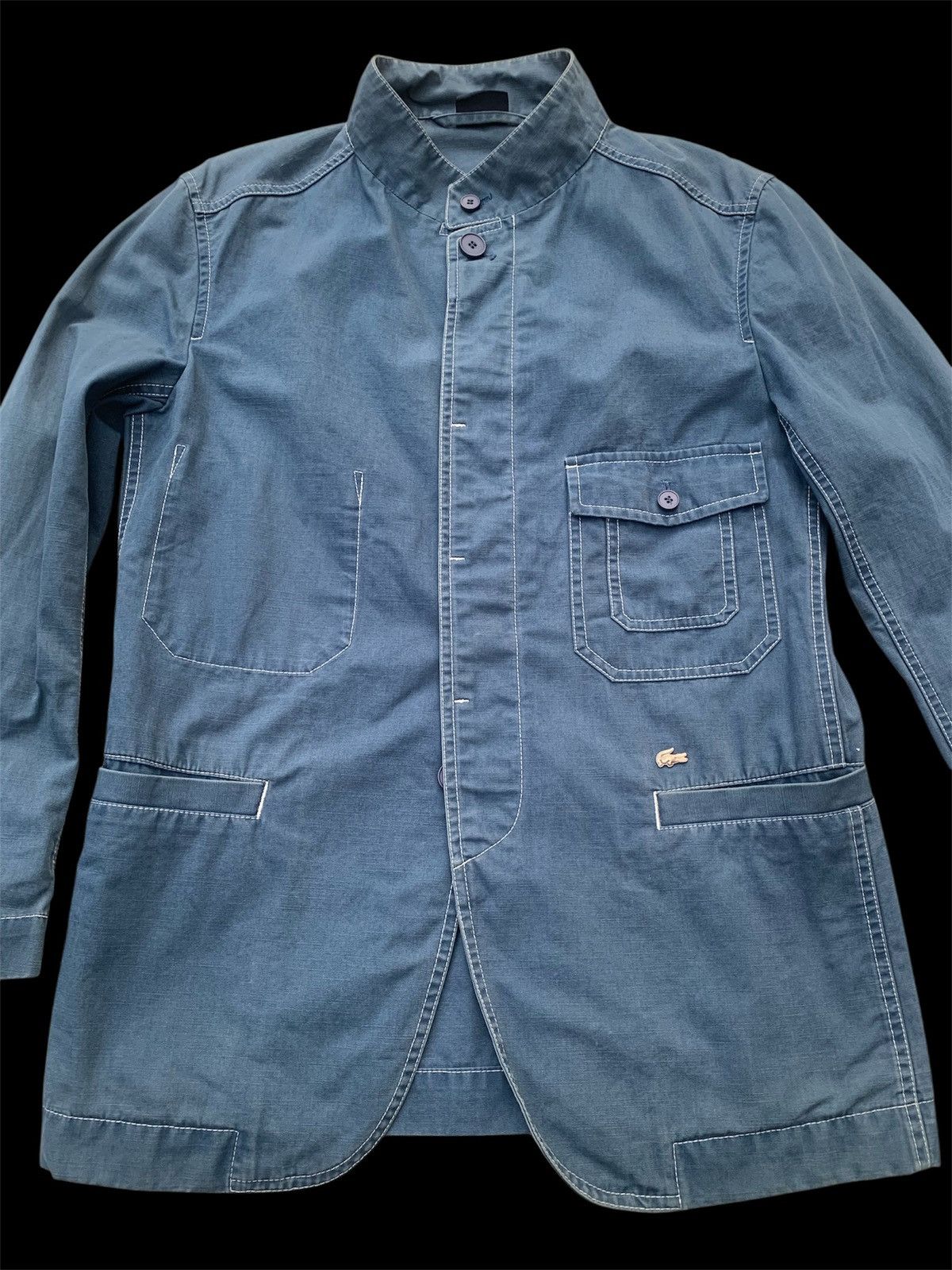 Lacoste Vintage Lacoste Utility Workwear Jacket Minimalist Coat Size US L / EU 52-54 / 3 - 9 Thumbnail