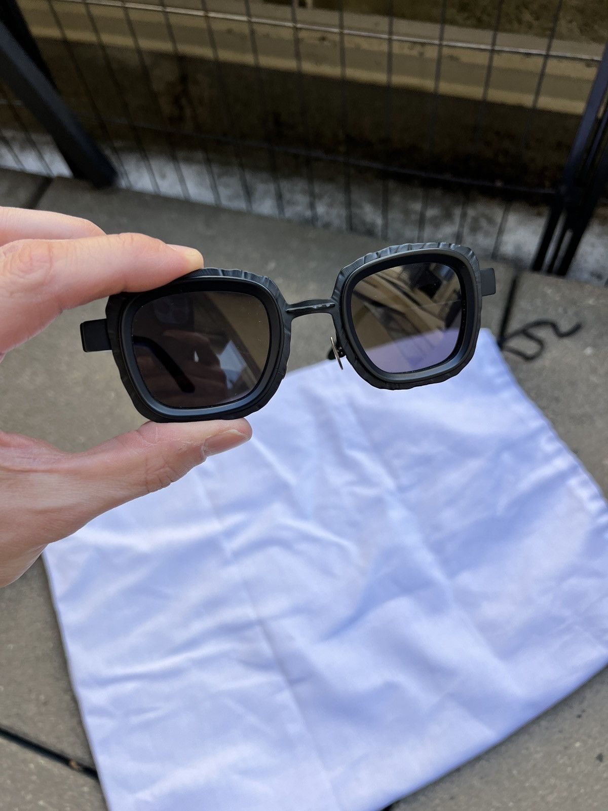 Kuboraum Kuboraum Maske Z8 Black Sunglasses Size ONE SIZE - 15 Thumbnail