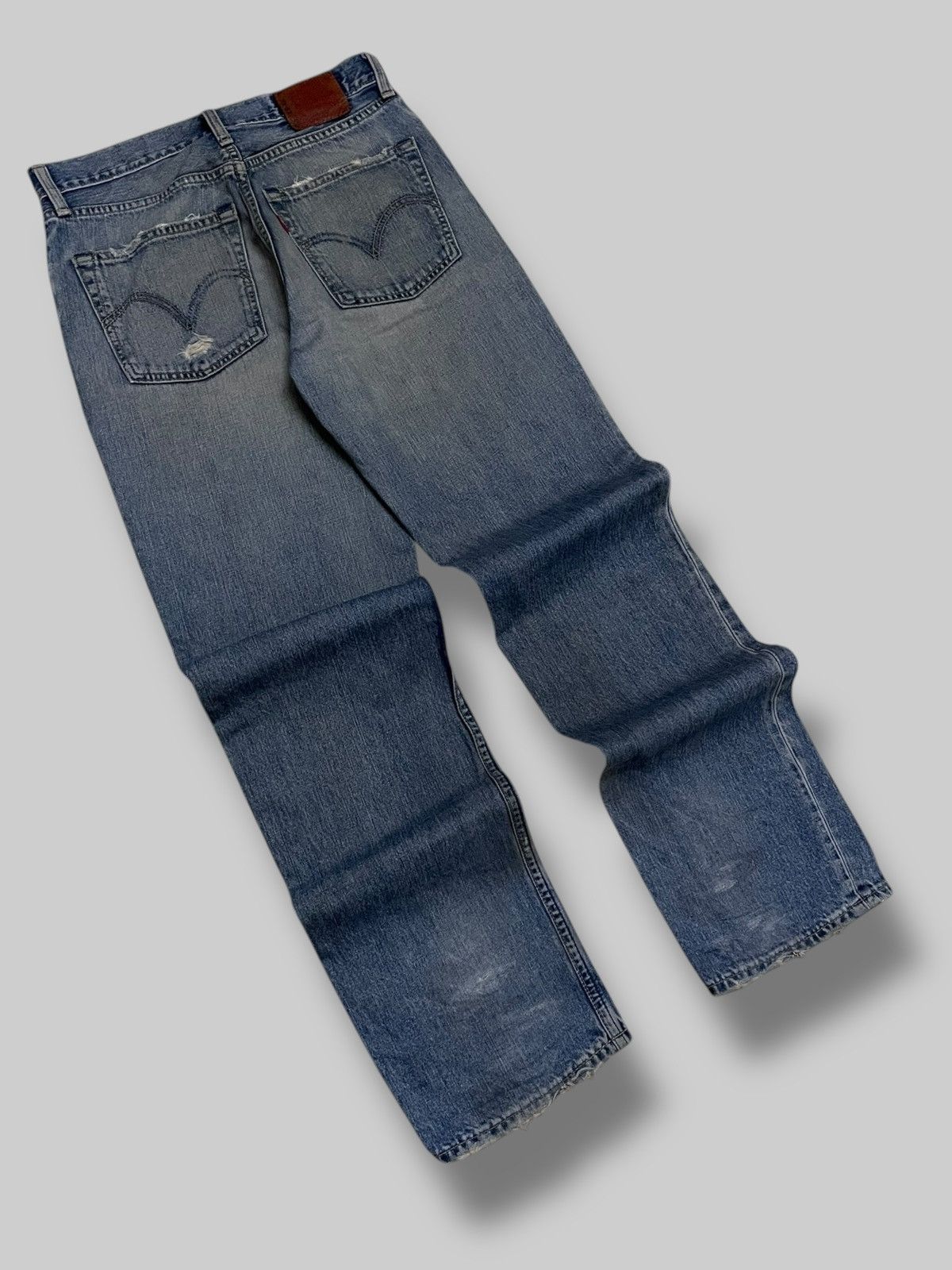 Levi's Vintage Clothing Vintage 1990s Designer Original Levis 502 Distressed Denim Size US 29 - 10 Thumbnail