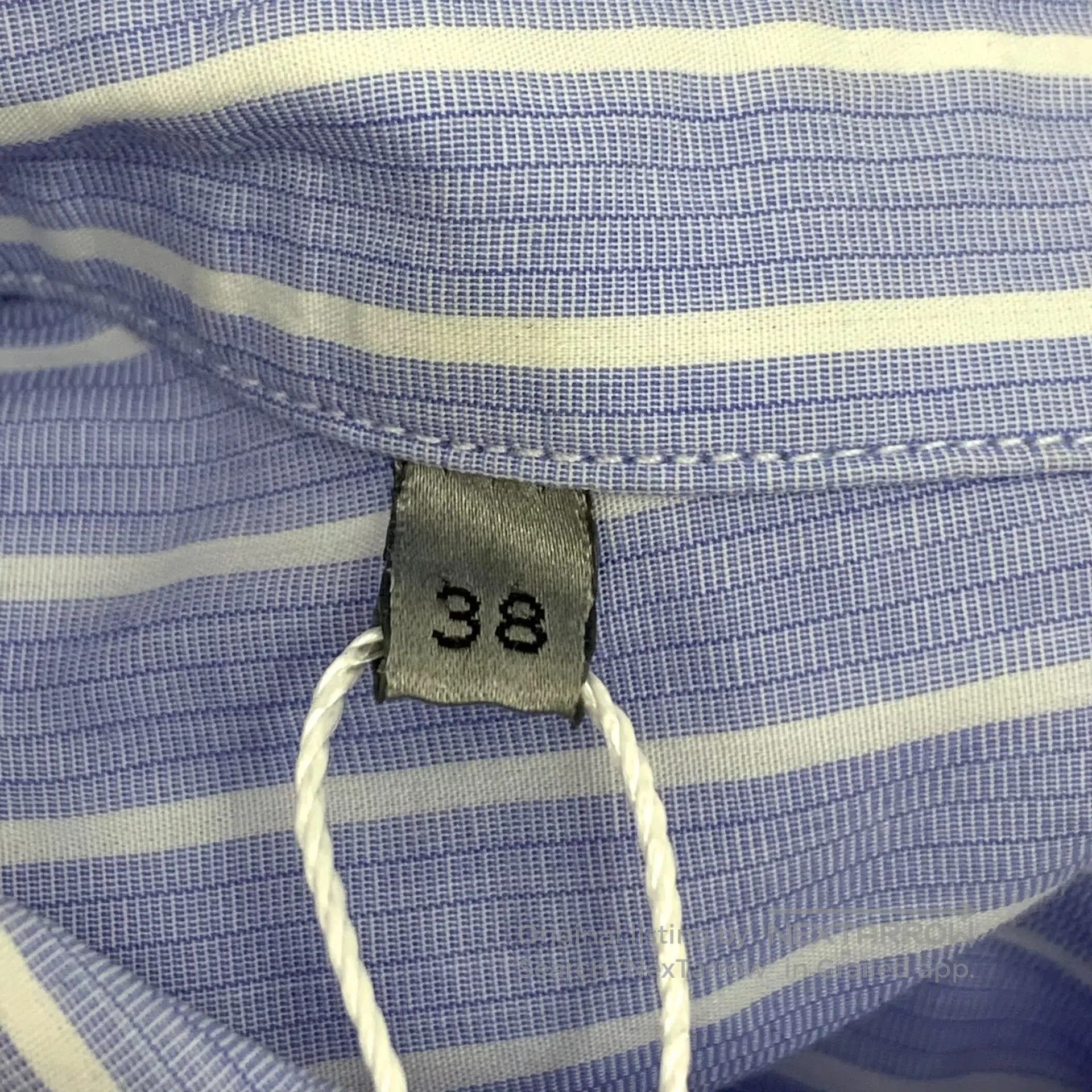 Dior Dior Blue Striped Cotton Lapel Single Breasted Long Sleeve Size XS / US 0-2 / IT 36-38 - 7 Thumbnail