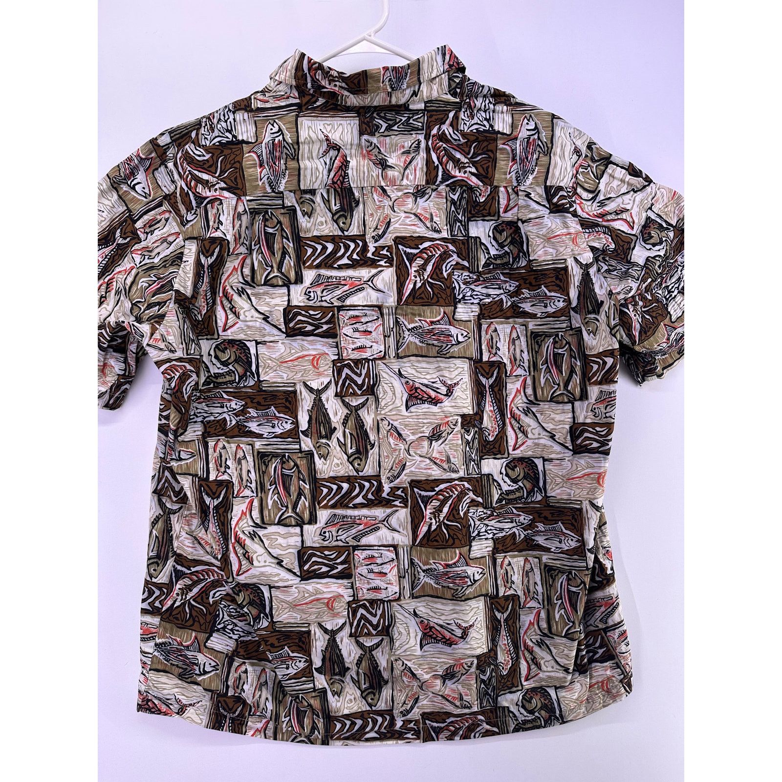 & Other Stories Tuna Fishing Theme Black Point Button Down Shirt Size XL Size US XL / EU 56 / 4 - 9 Thumbnail