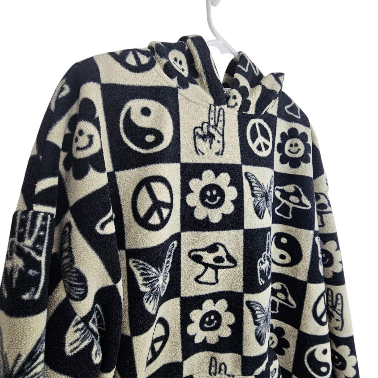 Pacsun Pacsun Unisex Oversized Fleece Hoodie Sweatshirt Sz L Artsy Size US L / EU 52-54 / 3 - 5 Thumbnail