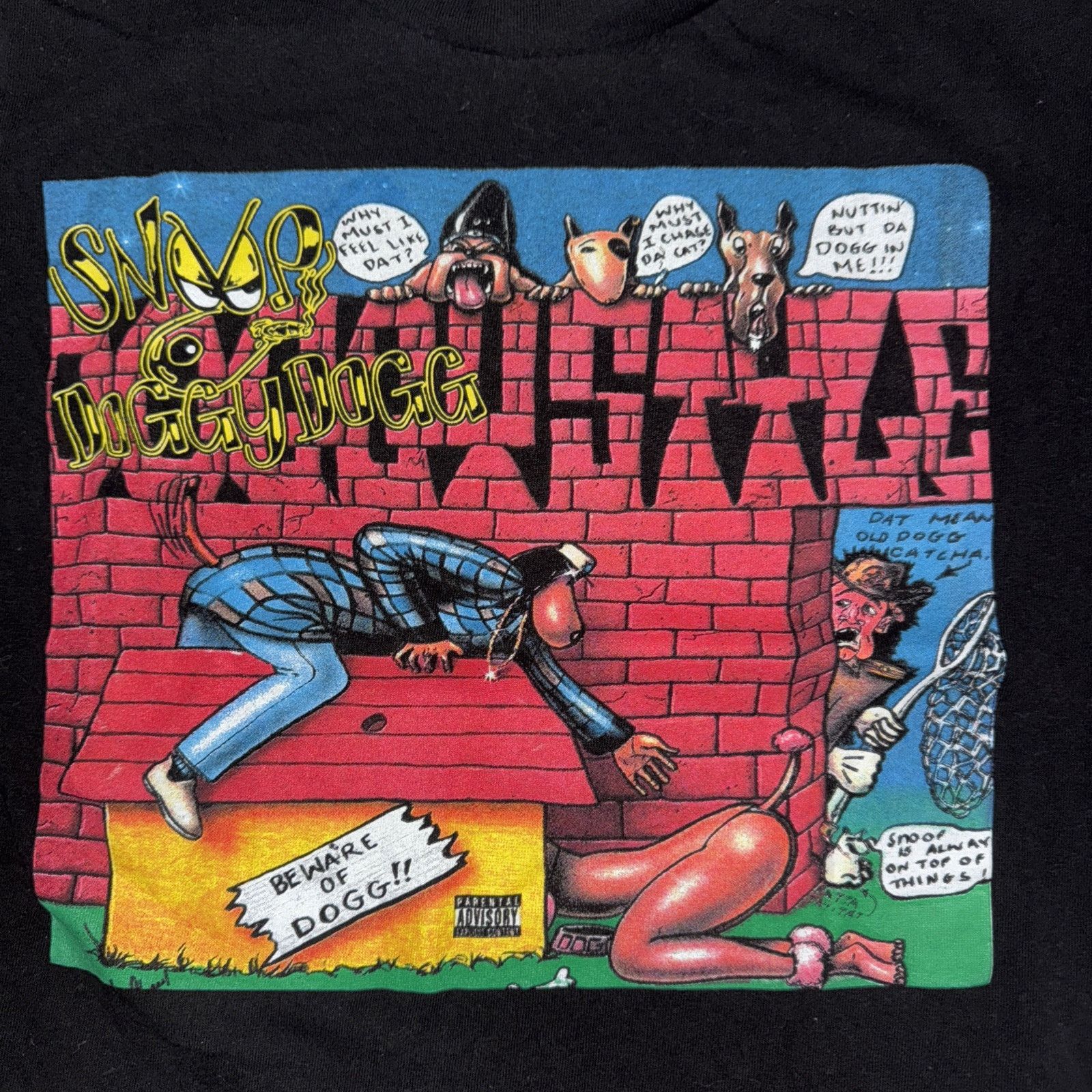 Rap Tees × Snoop Dogg × Vintage Snoop Doggy Dogg Doggystyle T-Shirt M 20x25 Black Size US M / EU 48-50 / 2 - 2 Thumbnail