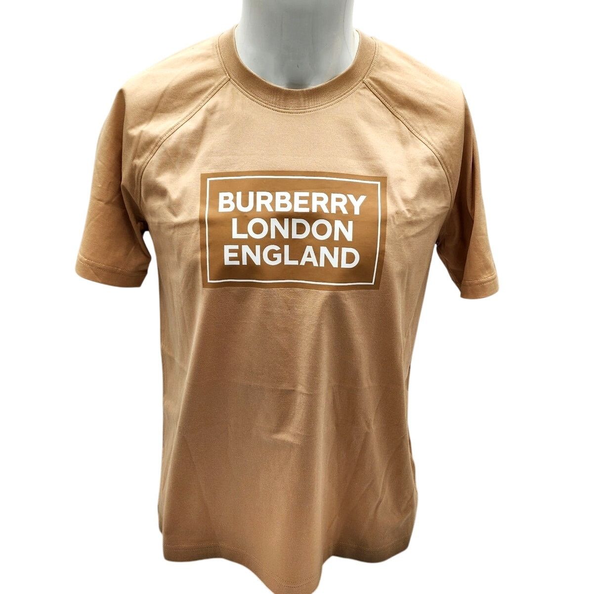 Burberry WOMEN'S BURBERRY SANTO LOGO T-SHIRT/SOFT FAWN/MEDIUM $480 Size M / US 6-8 / IT 42-44 - 1 Thumbnail