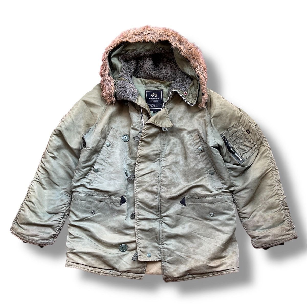 Alpha Industries × Avirex AVIREX ALPHA INDUSTRIES N-3B BOMBER FLIGHT JACKET USA Size US M / EU 48-50 / 2 - 3 Thumbnail