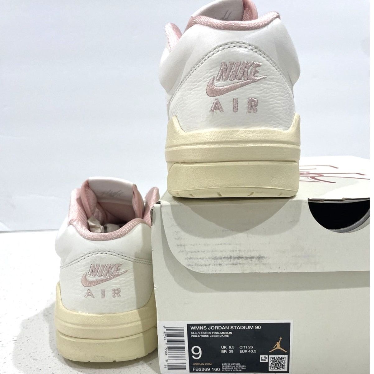 Nike Nike Women's Air Jordan Stadium 90 Shoe Legend Pink Sail NEW Size US 9 / IT 39 - 6 Thumbnail