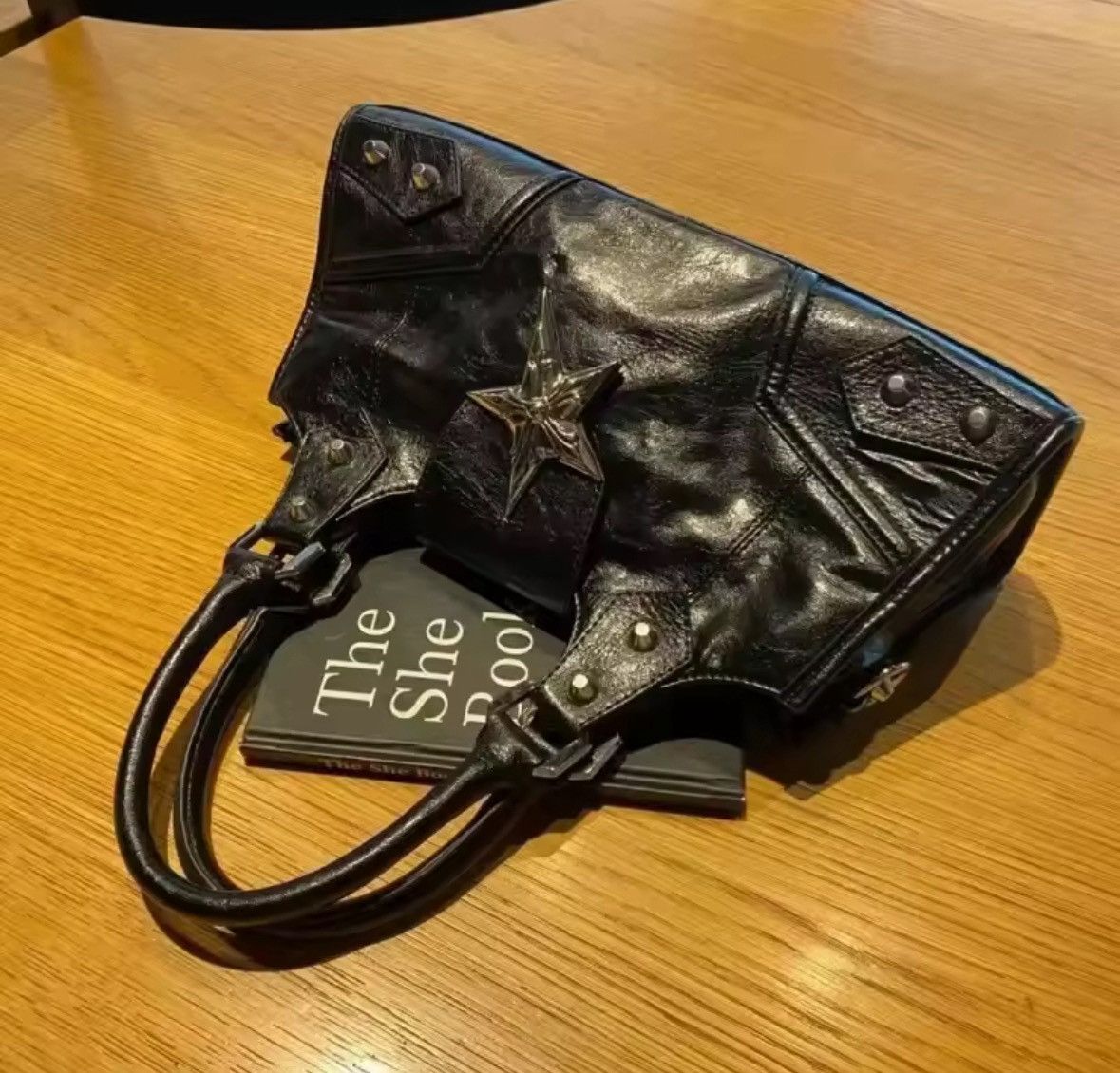 Other Gothic Star Girl Black Bag Women Vintage Handbag Size ONE SIZE - 4 Thumbnail