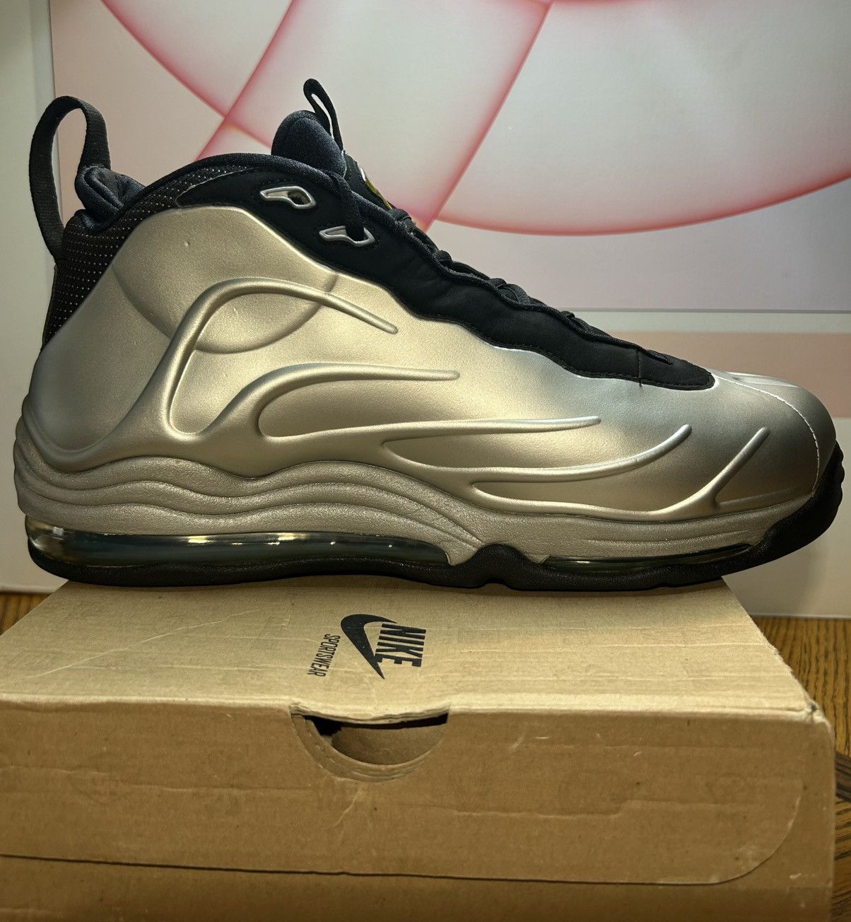 Nike Size 11 - Nike Total Air Foamposite Max Metallic Silver 2011 Size US 11 / EU 44 - 6 Thumbnail