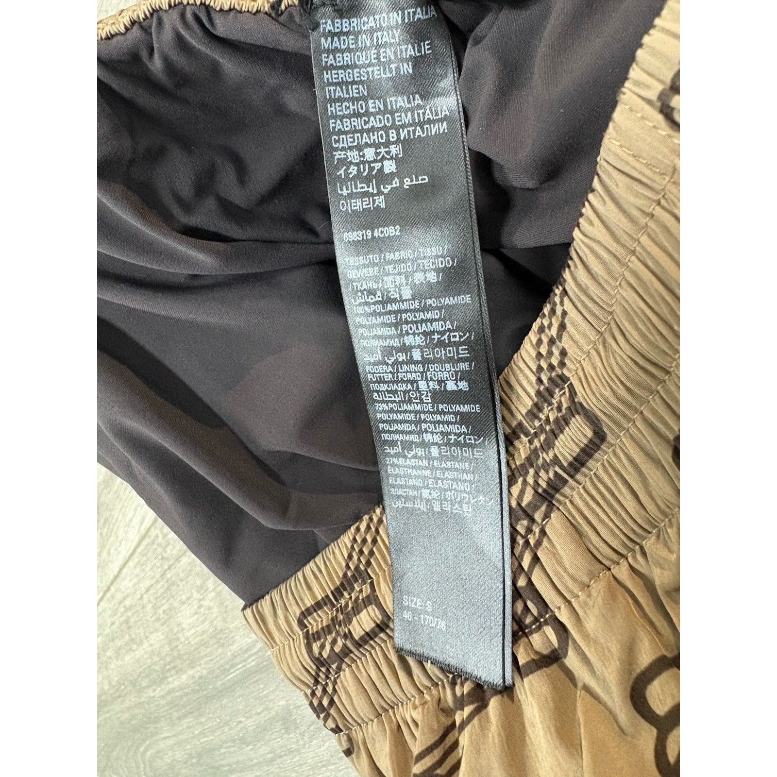 Balenciaga Balenciaga BB Monogram Swim Shorts ' Beige Brown ' | NEW! Size US 30 / EU 46 - 13 Thumbnail