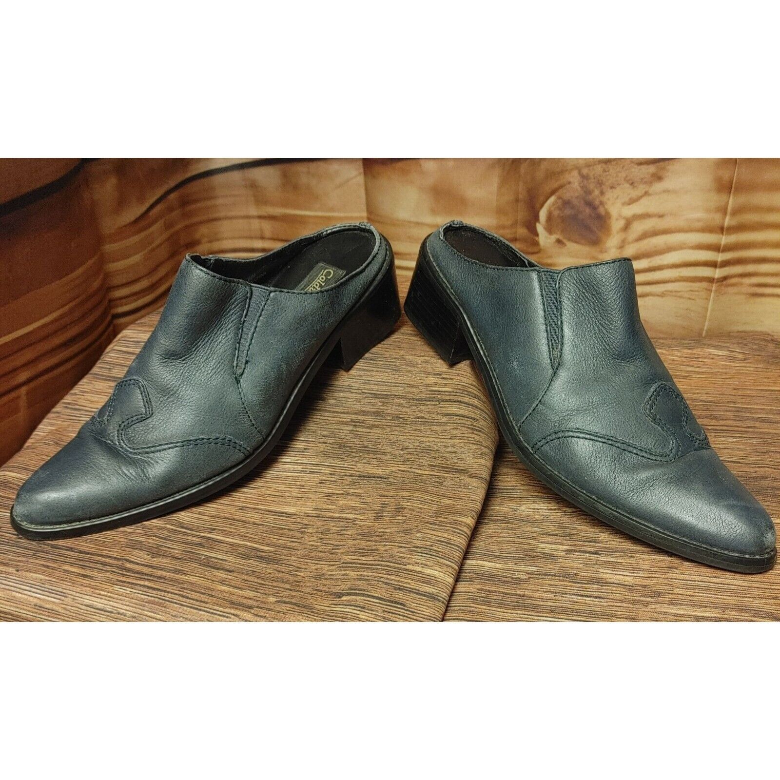Coldwater Creek Coldwater Creek Women's Black Closed Toe Short Heel Shoes 6. Size US 6.5 / IT 36.5 - 4 Thumbnail