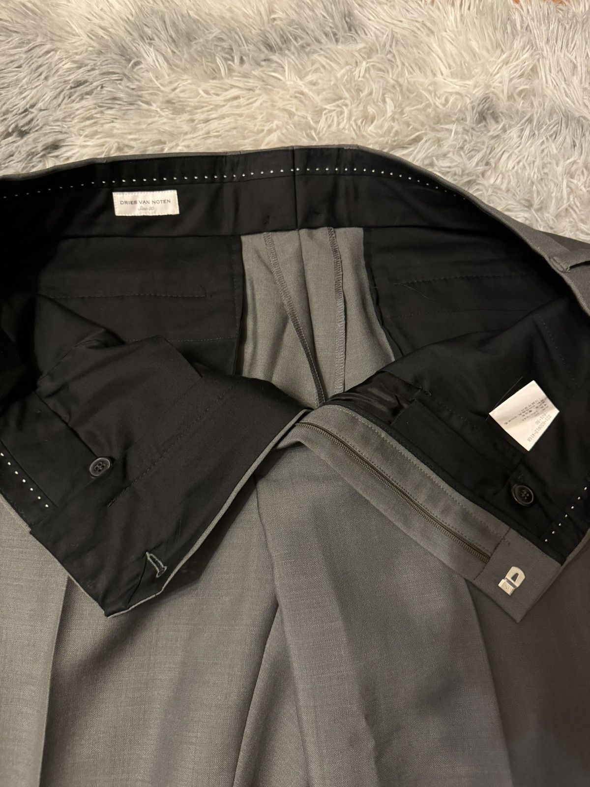Dries Van Noten mohair wool classy parchey trouser Size US 34 / EU 50 - 2 Thumbnail