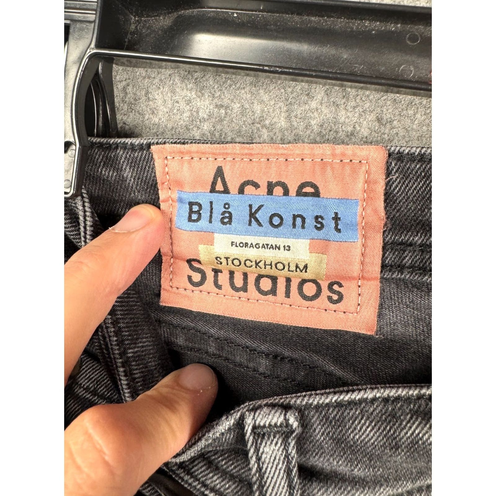 Acne Studios Acne Studios Jeans Women's Skinny 26 x 25 Black Stockholm Bla Konst Italy Denim Slim Rock Gothic Retro Punk Theme Boys? Size 26" / US 2 / IT 38 - 4 Thumbnail