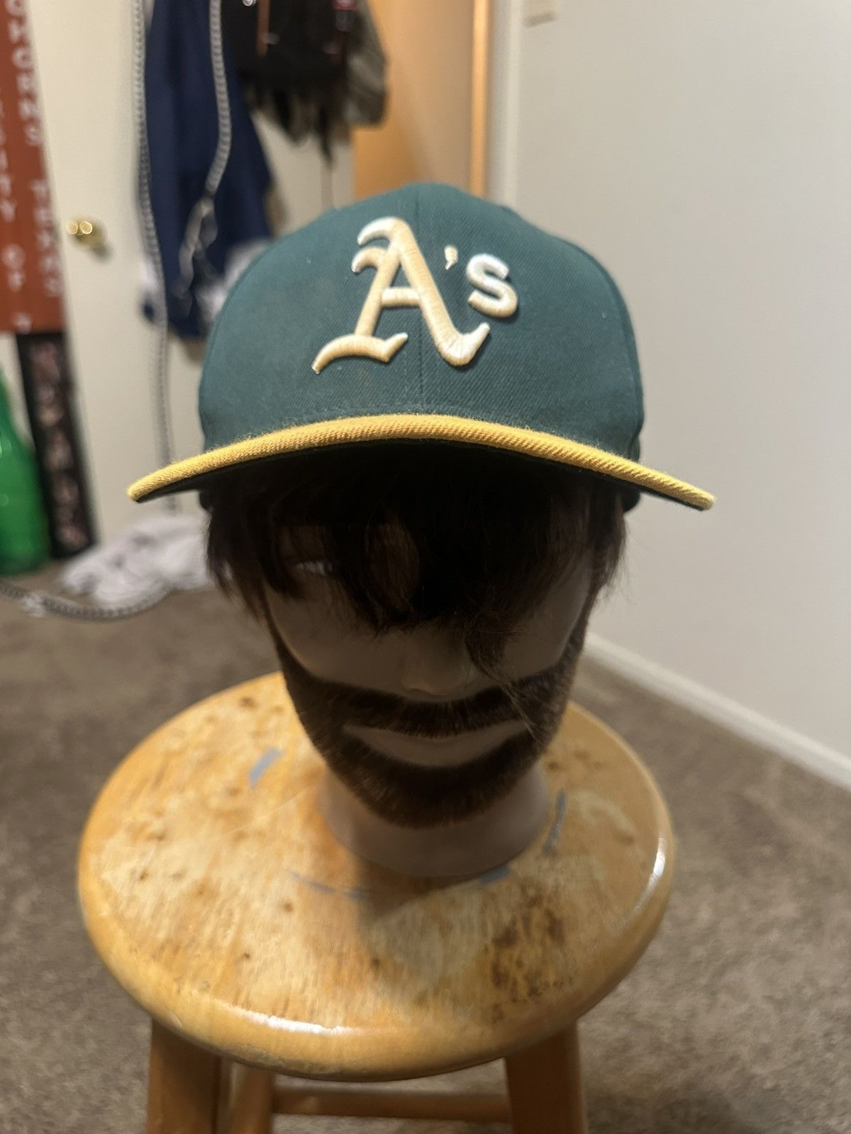 MLB Vintage Oakland Athletics “triple green” hat 00s size 8 Size ONE SIZE - 1 Thumbnail