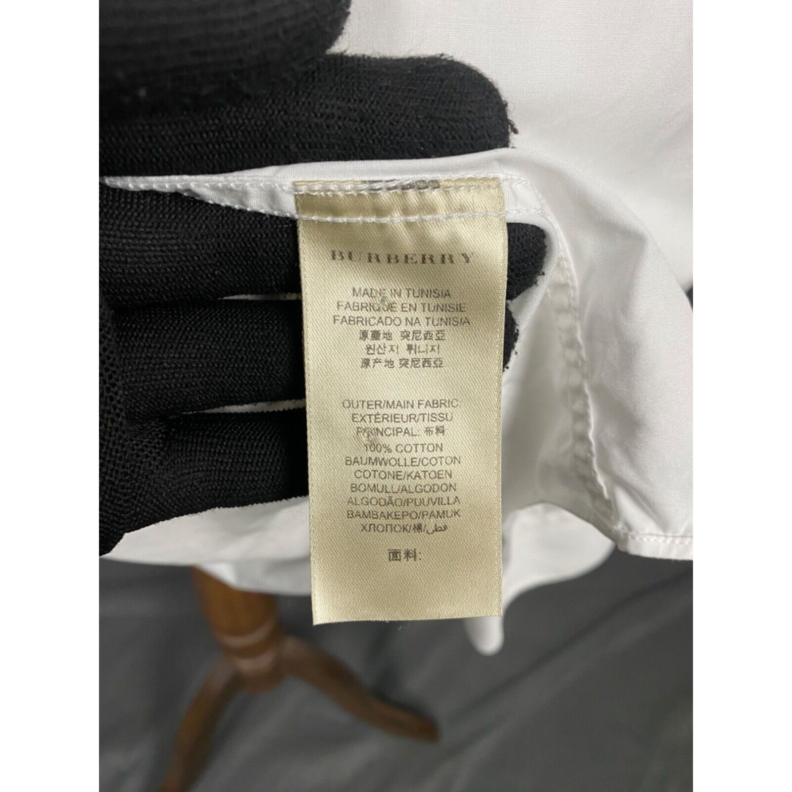 Burberry Burberry Men's White Longsleeve Shirt Size 15 - 38 Size US M / EU 48-50 / 2 - 11 Thumbnail