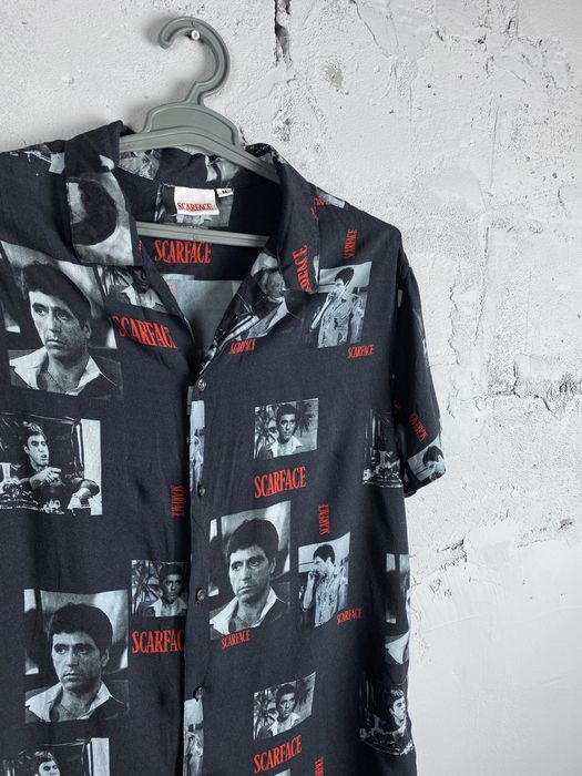 Movie SCARFACE TONY MONTANA FULL PRINT LOGO SHIRT | Grailed