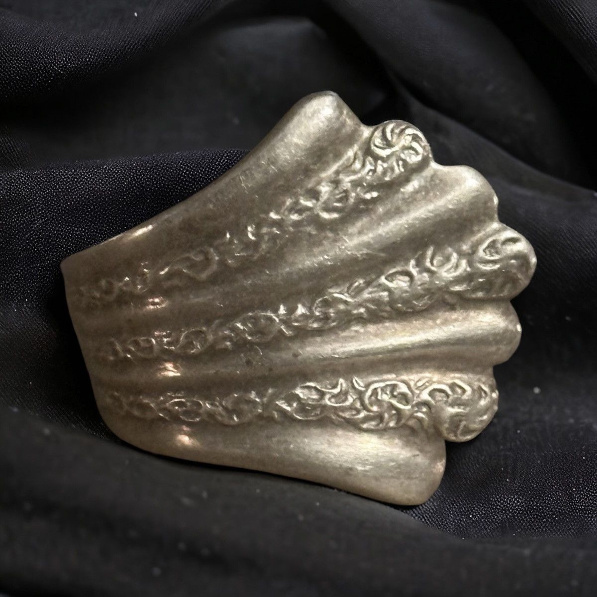 Vintage Vintage silver spoon ring Size ONE SIZE - 1 Thumbnail