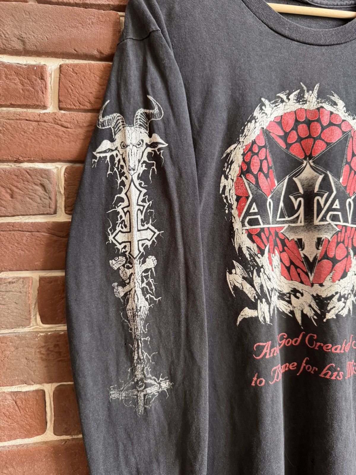 Band Tees Rare 90s Altar Youth Against Vintage Band Black Metal Tee XL Size US XL / EU 56 / 4 - 6 Thumbnail