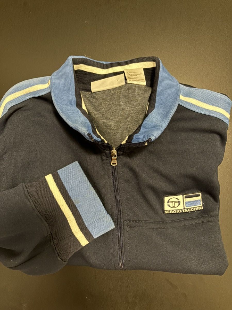 Sergio Tacchini Vintage Sergio Tacchini Men Track Jacket Size 3 XL Full Zip Size US XXL / EU 58 / 5 - 2 Thumbnail