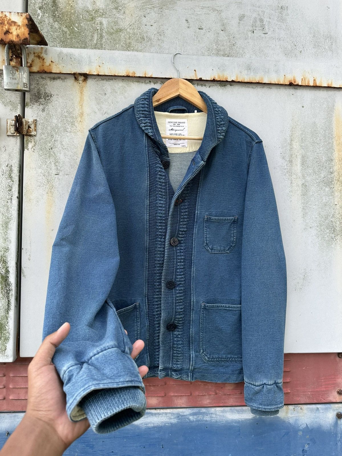 Vintage 👹Vintage D2Squared Knitted Chore Jacket Size US M / EU 48-50 / 2 - 6 Thumbnail