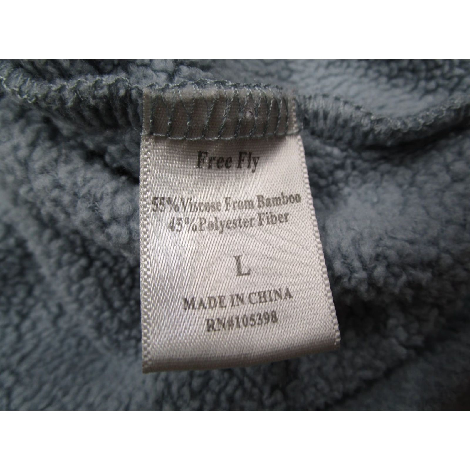Vintage Free Fly Jacket Mens Large Blue 1/4 Snap Performance Bamboo Pullover Fleece Hike Size US L / EU 52-54 / 3 - 4 Thumbnail