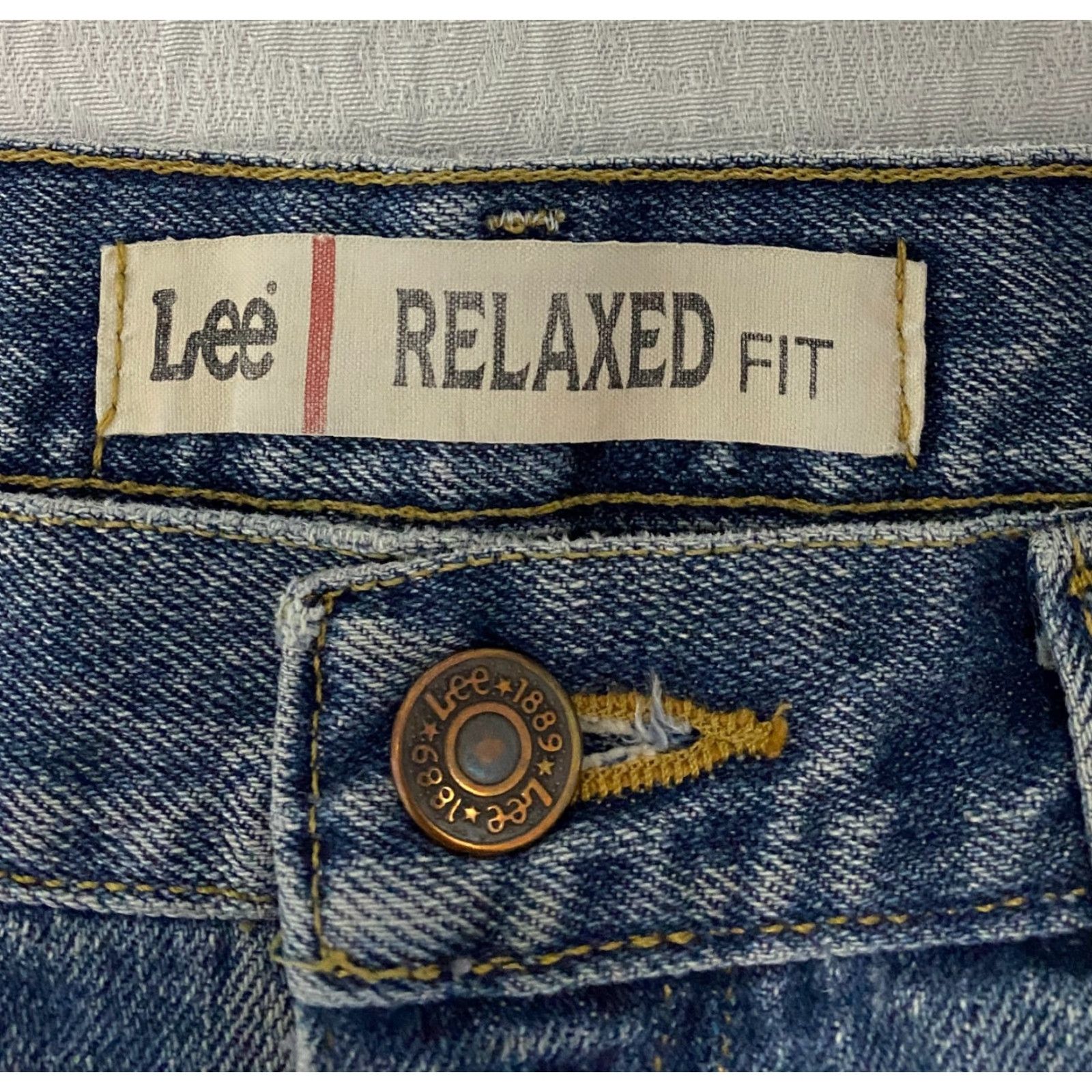 Lee Lee Relaxed Fit Jeans Men’s Size 38×34 Blue 100 % Cotton Straight Denim Size US 38 / EU 54 - 6 Thumbnail