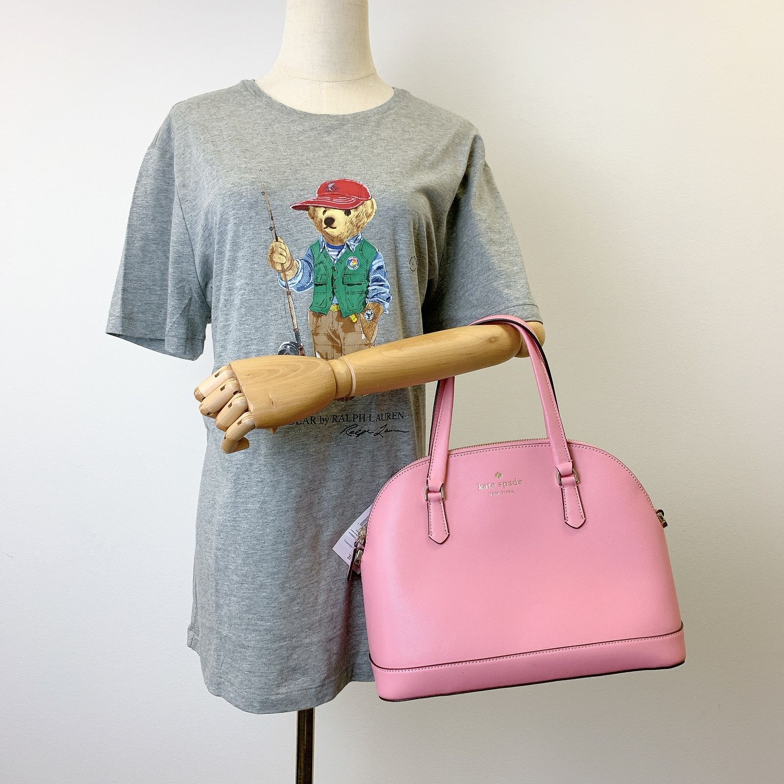 Kate Spade Kate Spade K6177Saffiano Leather Medium Dome Satchel IN Pink Size ONE SIZE - 2 Thumbnail