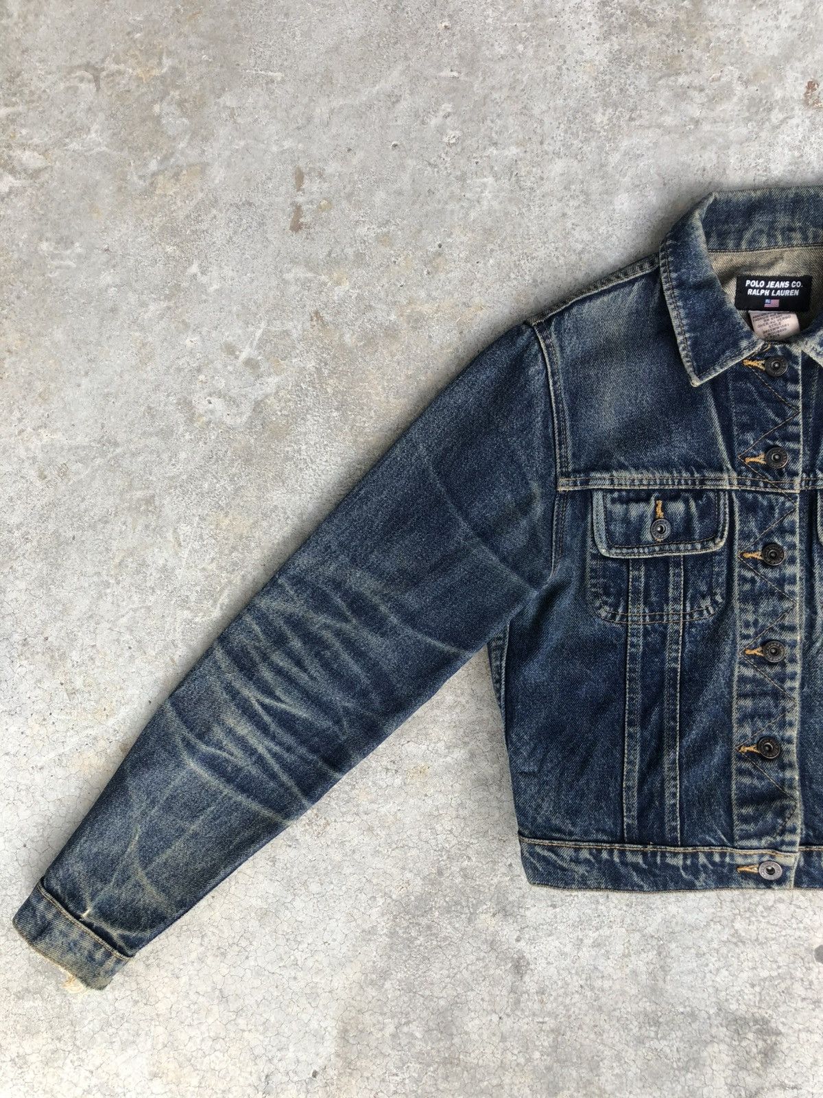 Ralph Lauren Vintage RL Ralph Lauren Denim Jacket Distressed Denim Size US XS / EU 42 / 0 - 3 Thumbnail