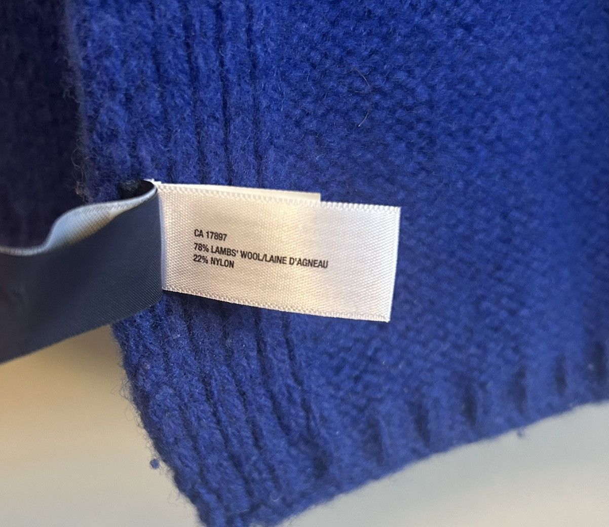 Gap Gap Men’s Blue & Dark Grey Winter Scarf - Lamb’s Wool Size ONE SIZE - 5 Thumbnail