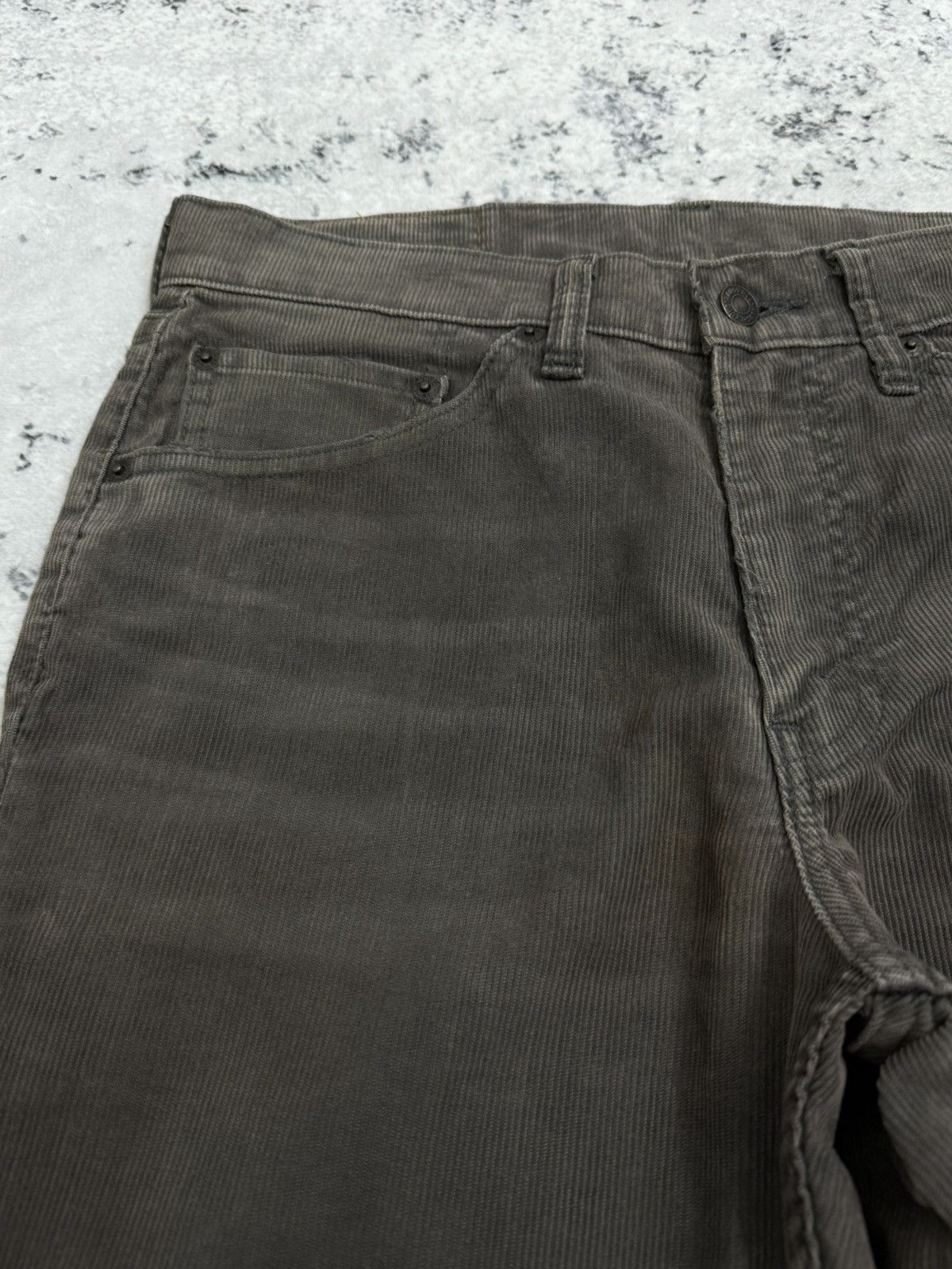 Levi's Vintage Levi’s 517 Grey Corduroy Bootcut Flared Pants Size US 31 - 4 Thumbnail